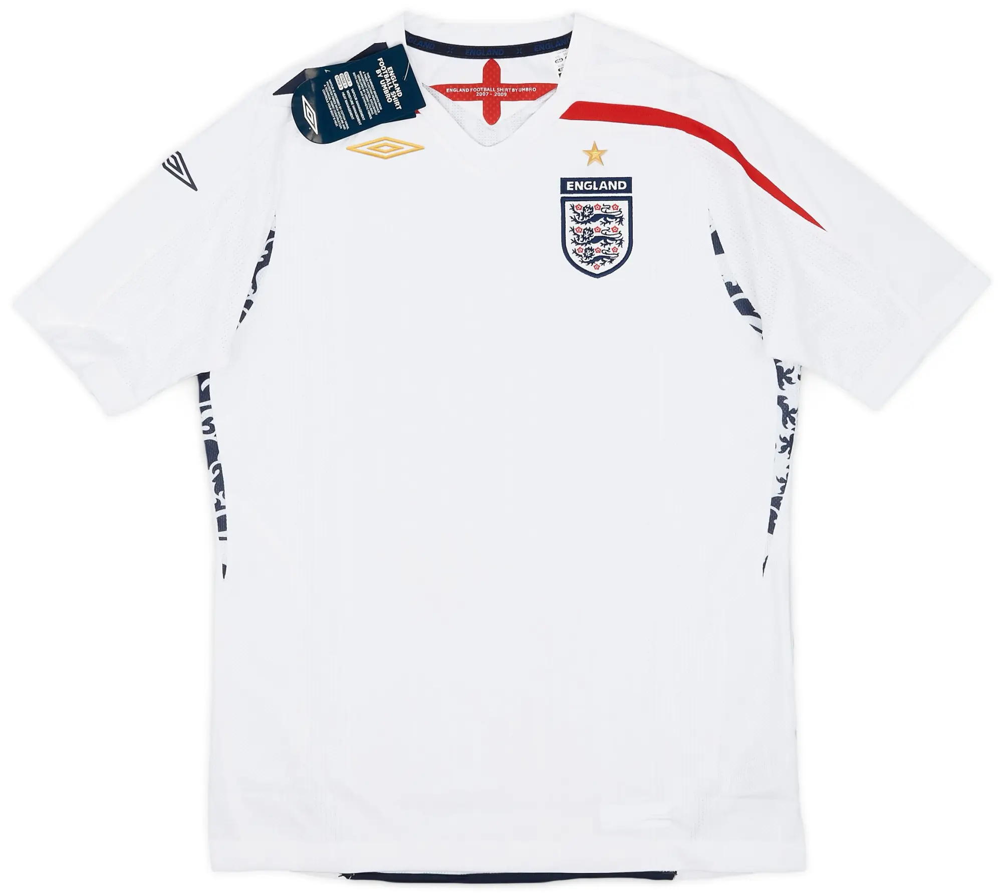 Umbro 2007-09 England Home Shirt (XL.Boys)