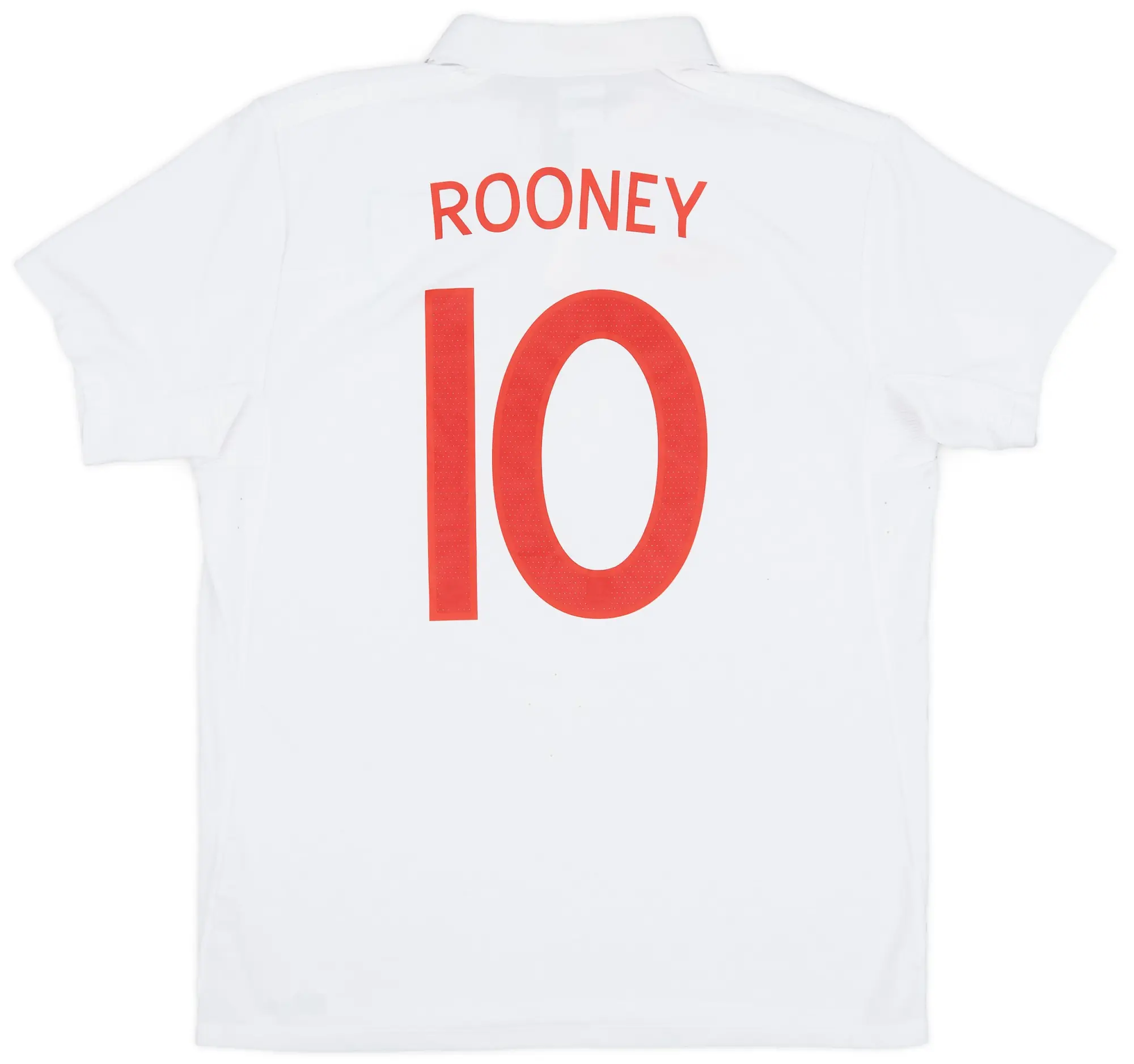 Umbro 2009-10 England 'South Africa' Home Shirt Rooney #10 - 9/10 - (L)