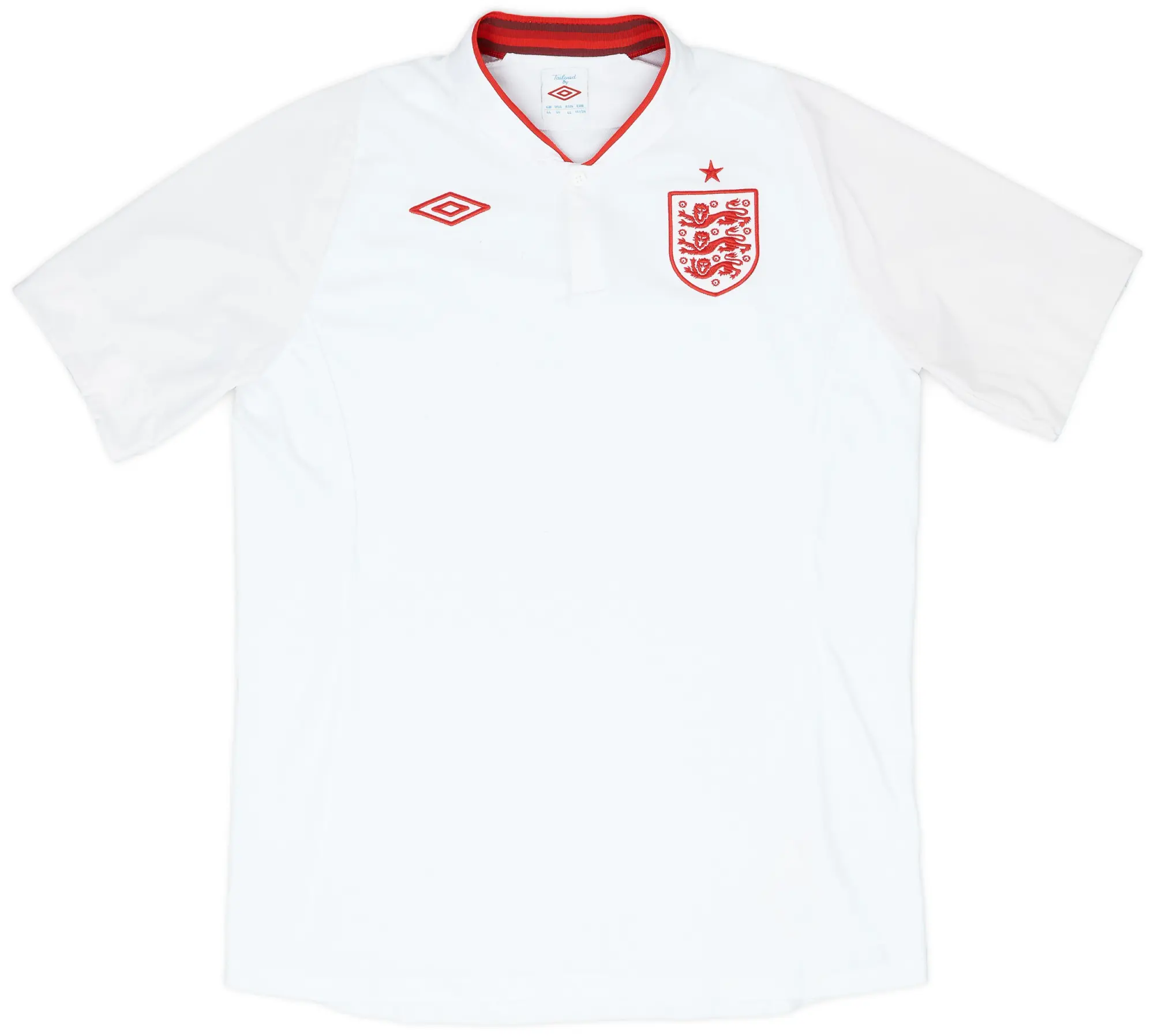 Umbro 2012-13 England Home Shirt - 6/10 - (L)