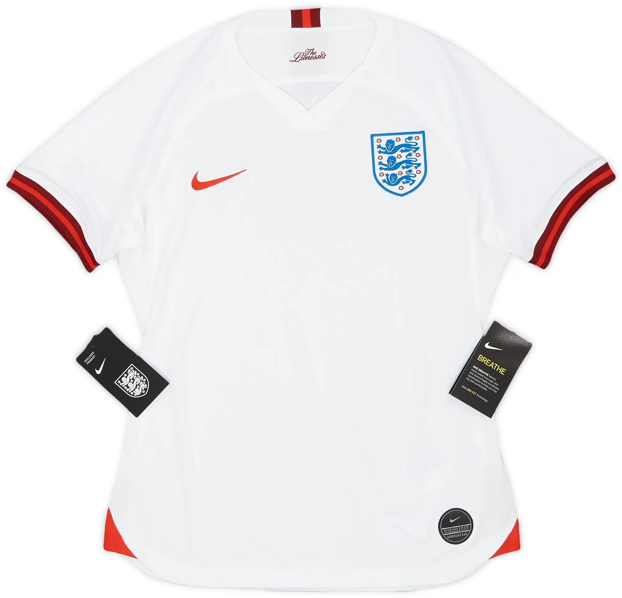 Nike 2019 England Lionesses Home Shirt (Women's M)