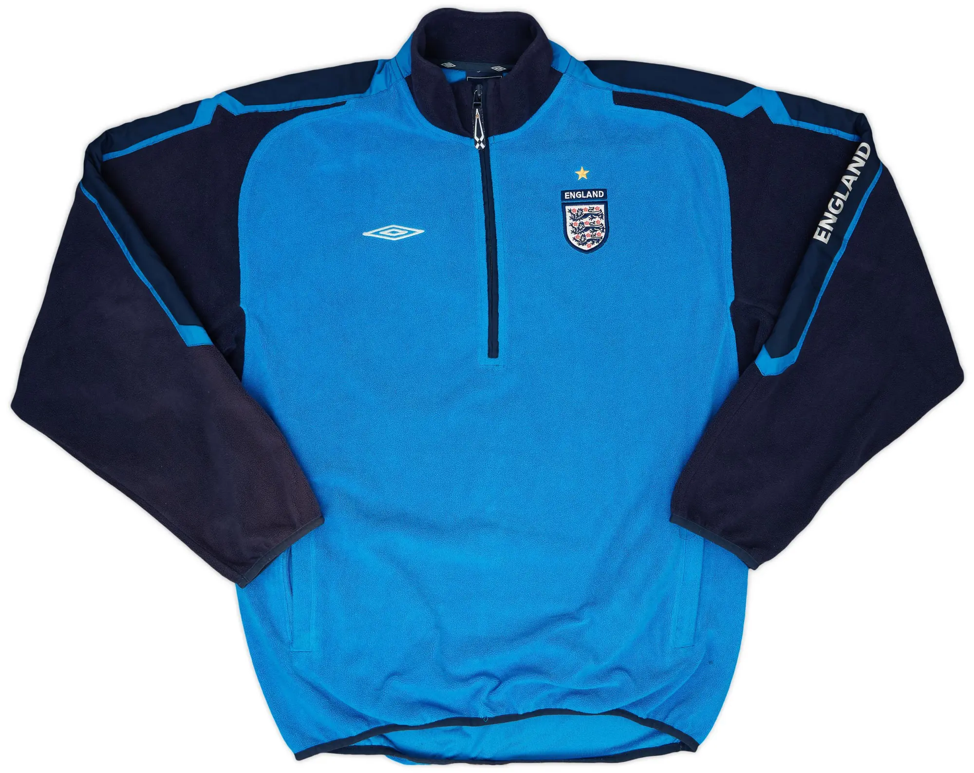 2004-05 England Umbro 1/4 Zip Fleece Jacket - 8/10 - (L)