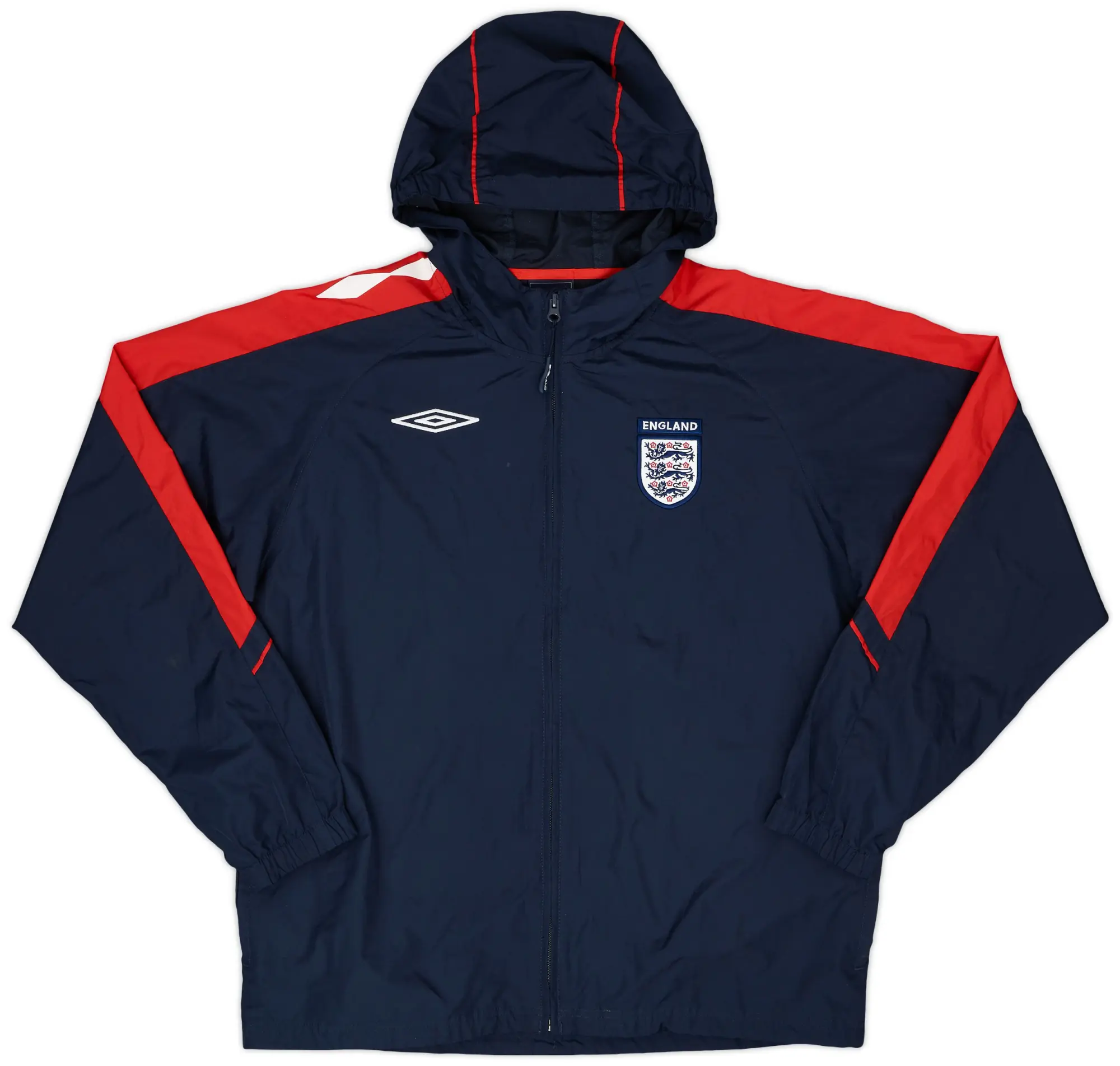 2007-09 England Umbro Hooded Rain Jacket - 8/10 - (L)