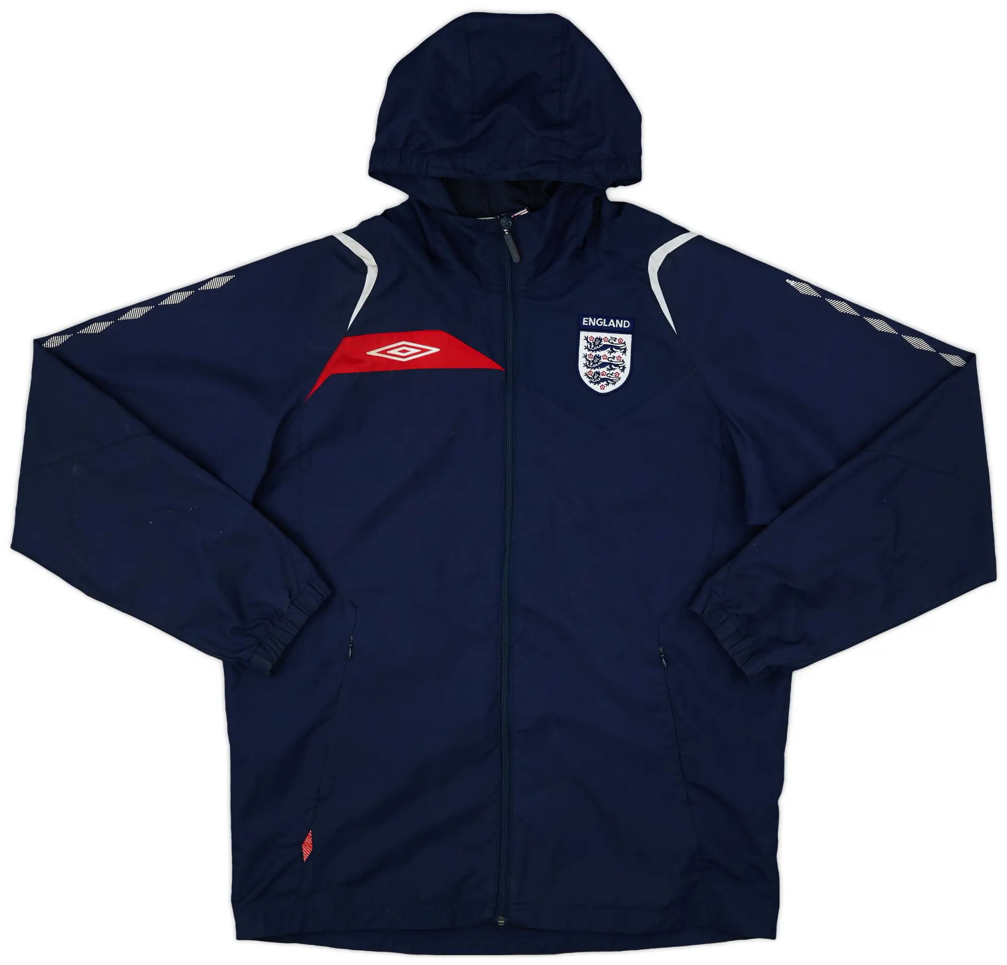 2007-09 England Umbro Hooded Rain Jacket - 8/10 - (L)