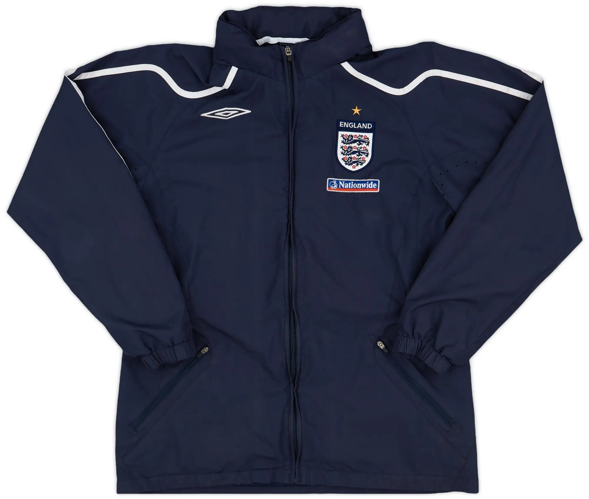 2007-09 England Umbro Hooded Rain Jacket - 8/10 - (M)