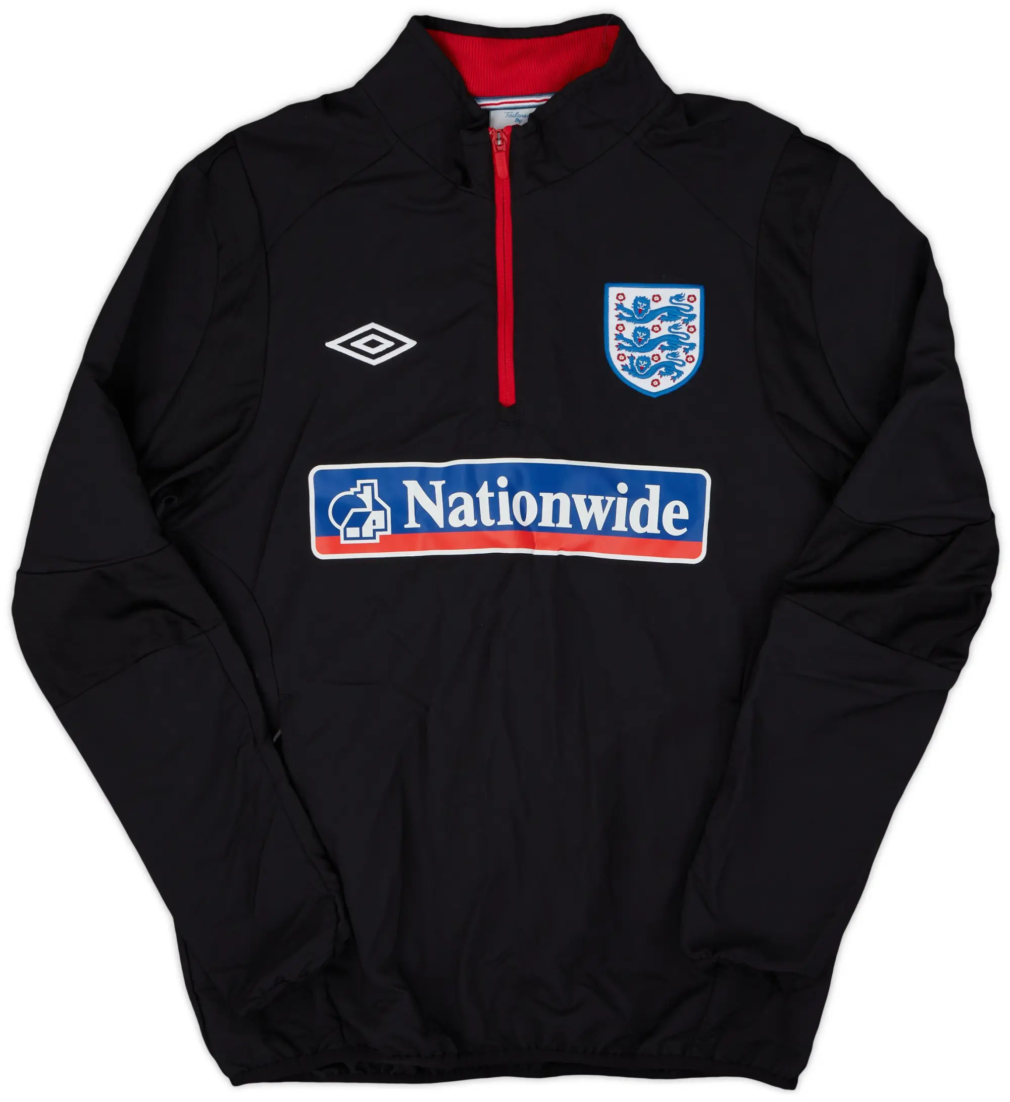 2010-11 England Umbro 1/4 Zip Drill Top - 8/10 - (M)