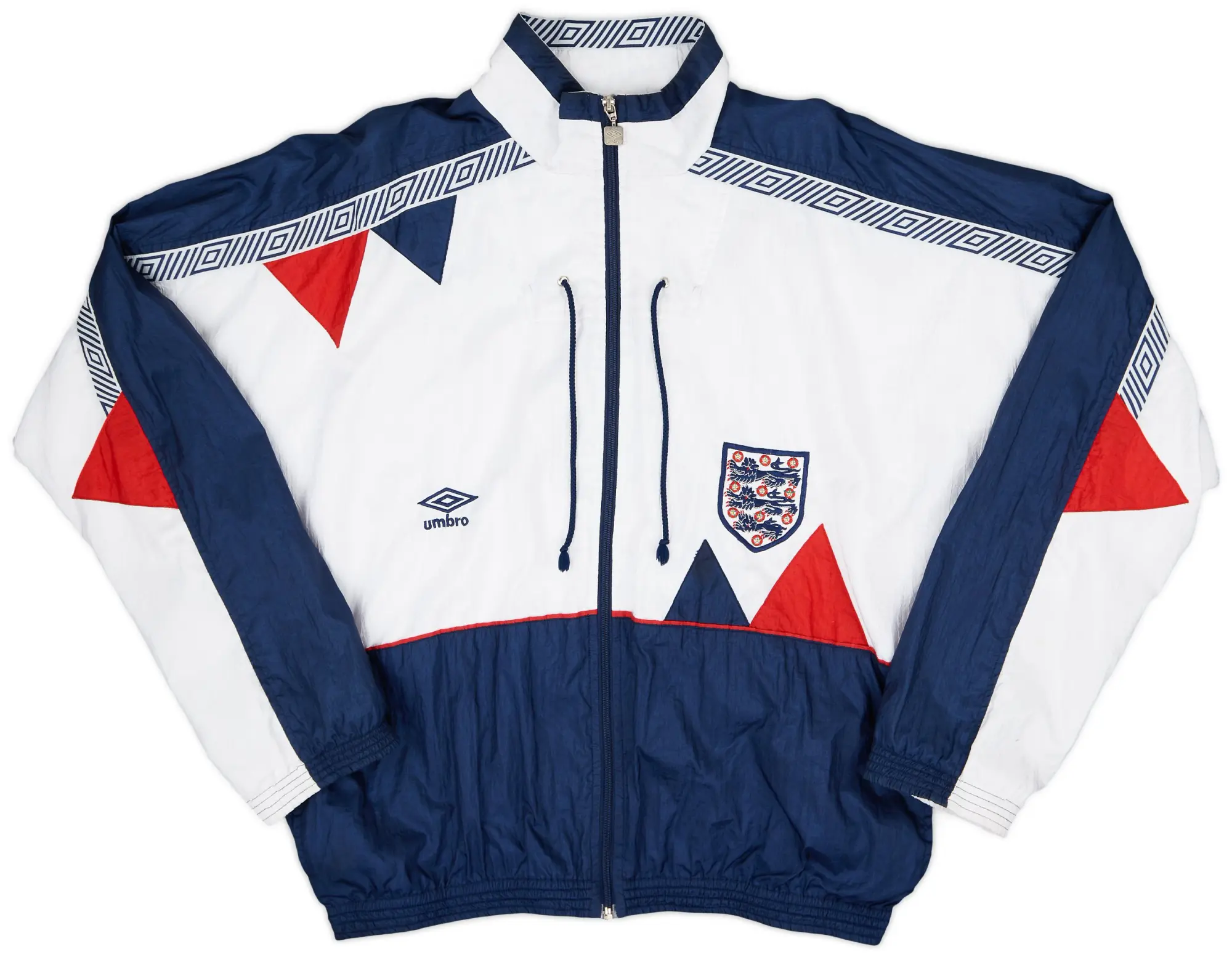 1990-92 England Umbro Track Jacket - 9/10 - (XXL)