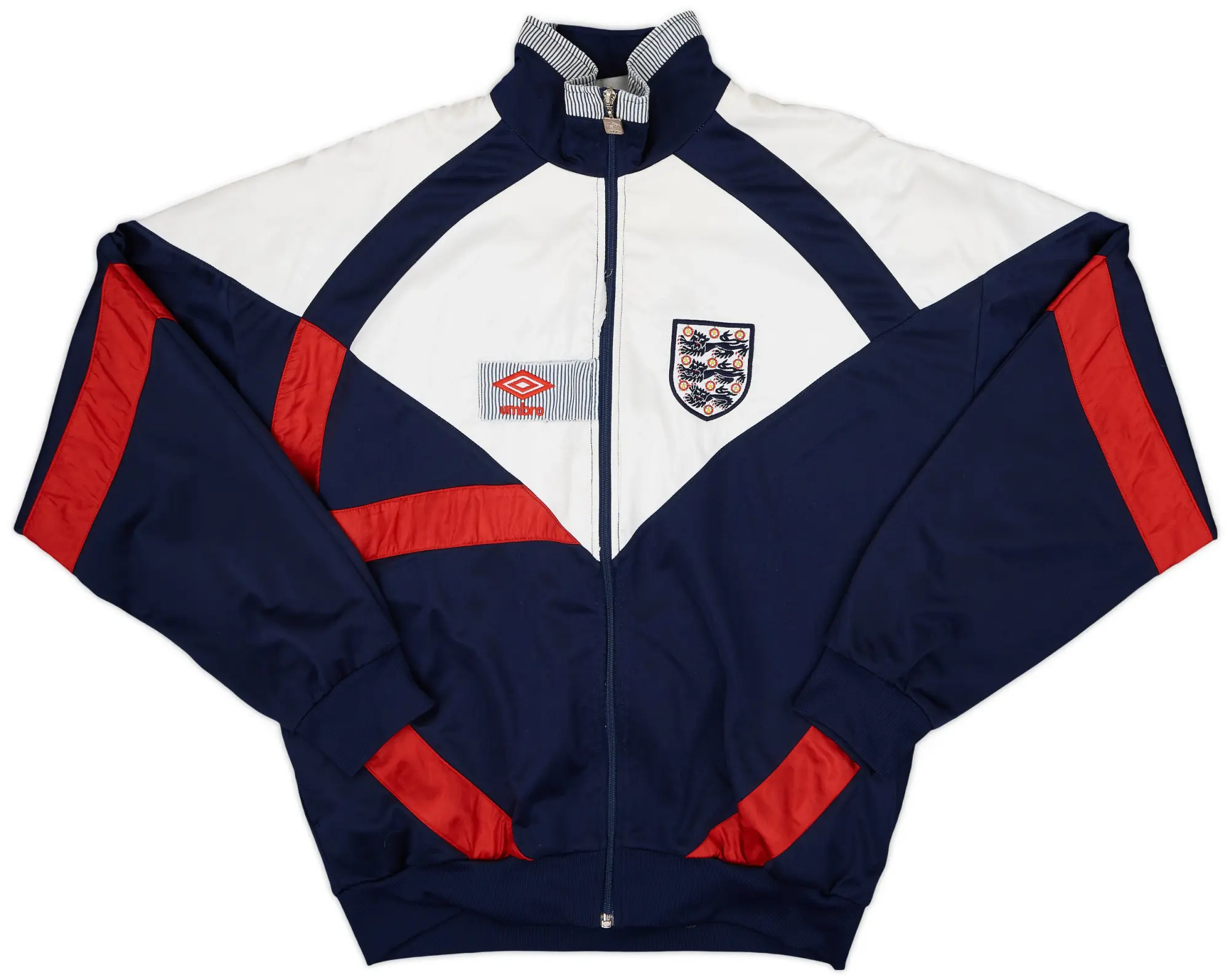 1990-92 England Umbro Track Jacket - 7/10 - (L)