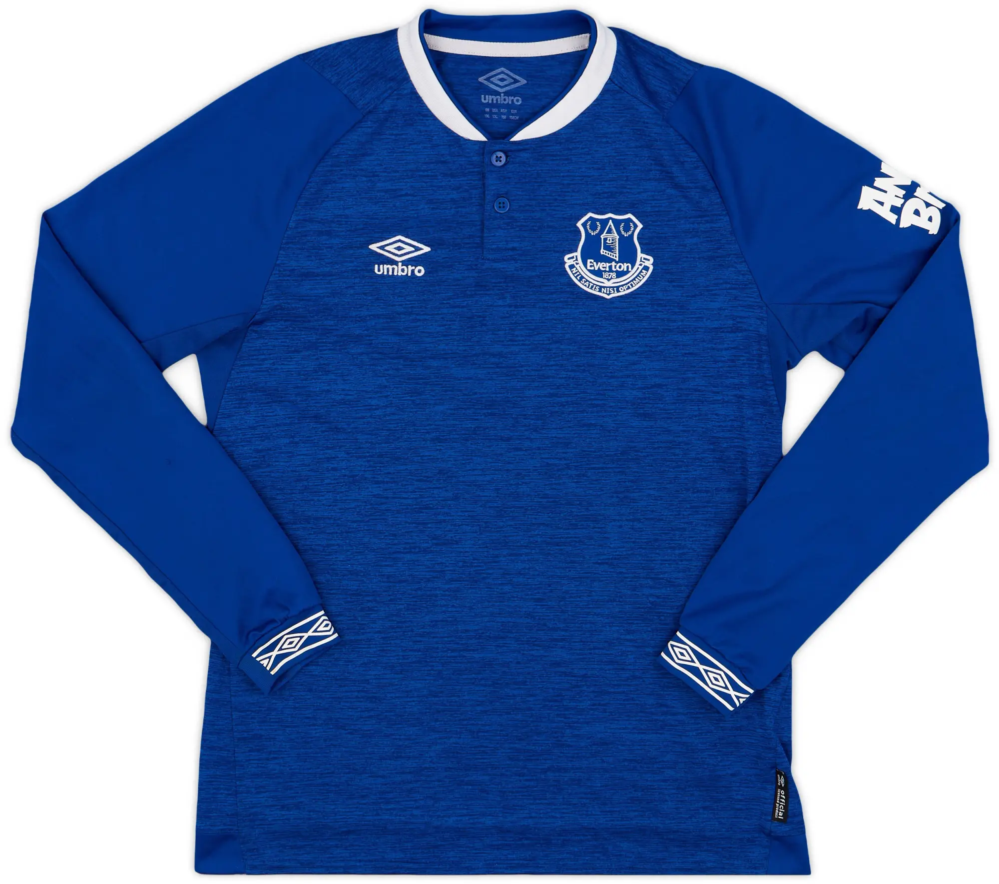 Umbro 2018-19 Everton Home L/S Shirt - 9/10 - (XL.Boys)
