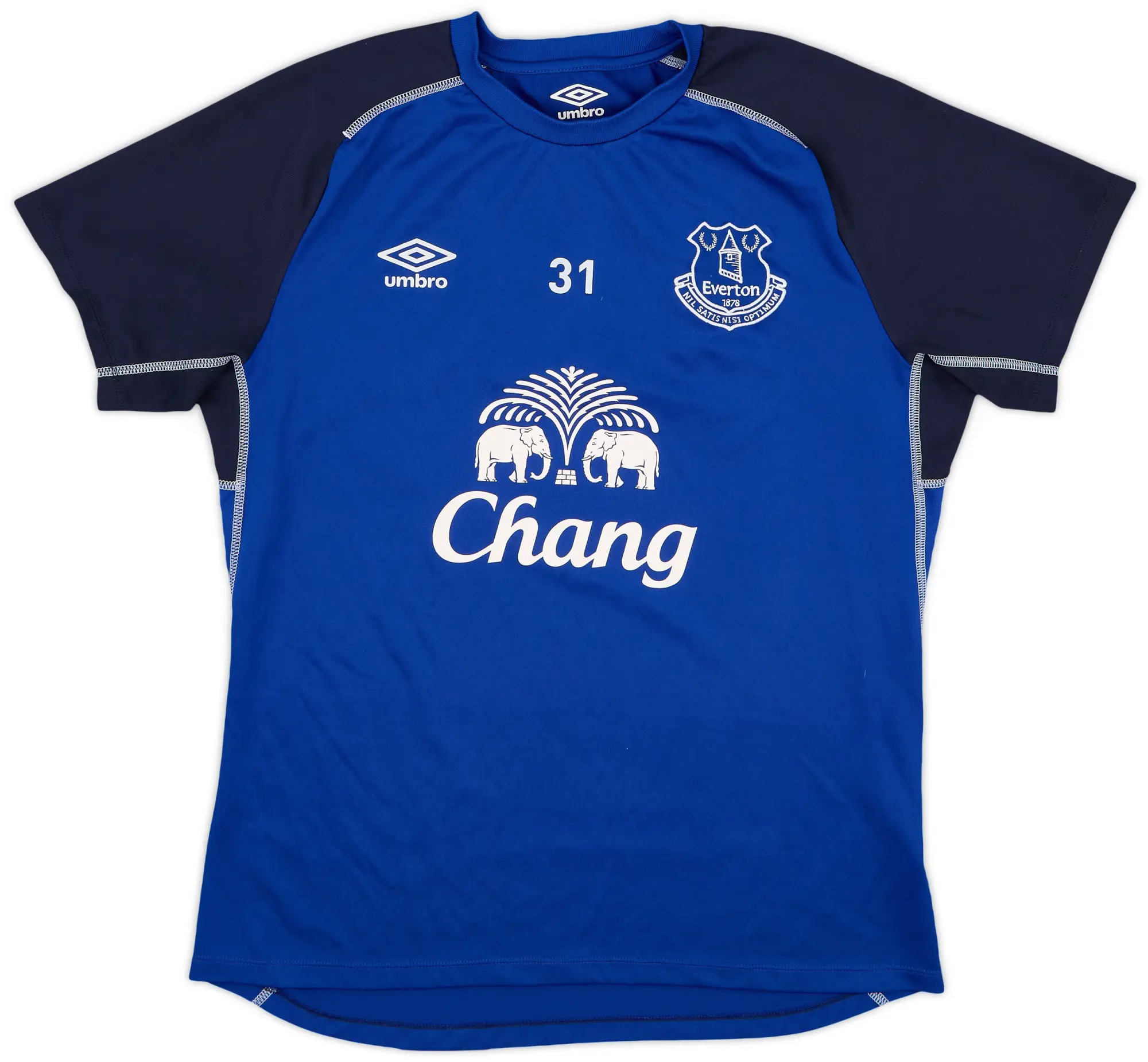 2014-15 Everton Umbro Player Issue Training Shirt #31 - 9/10 - (M)