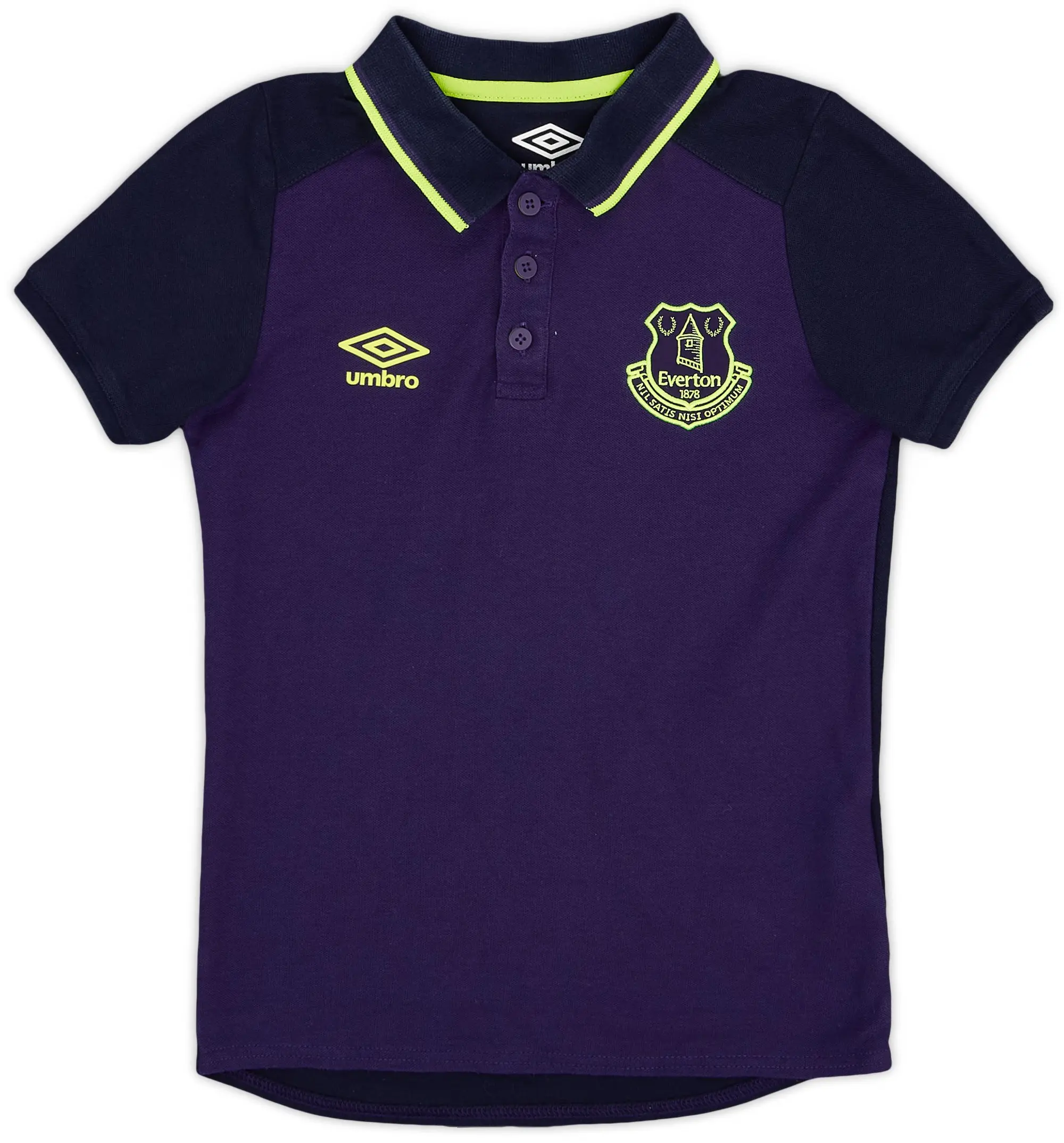 2017-18 Everton Umbro Polo Shirt - 9/10 - (S.Boys)