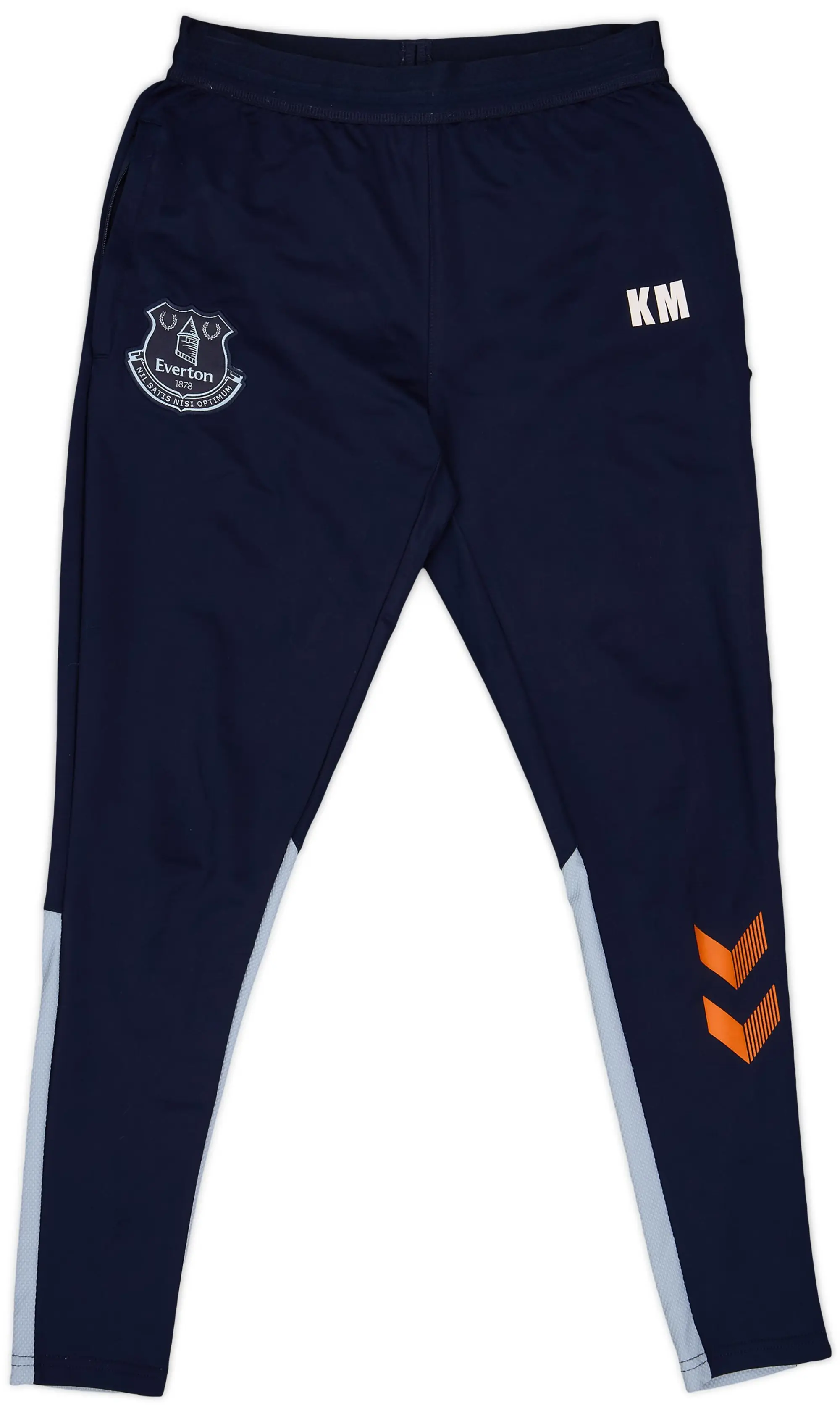 2021-22 Everton Player Issue Hummel Track Pants/Bottoms 'KM' - 8/10 - (S)