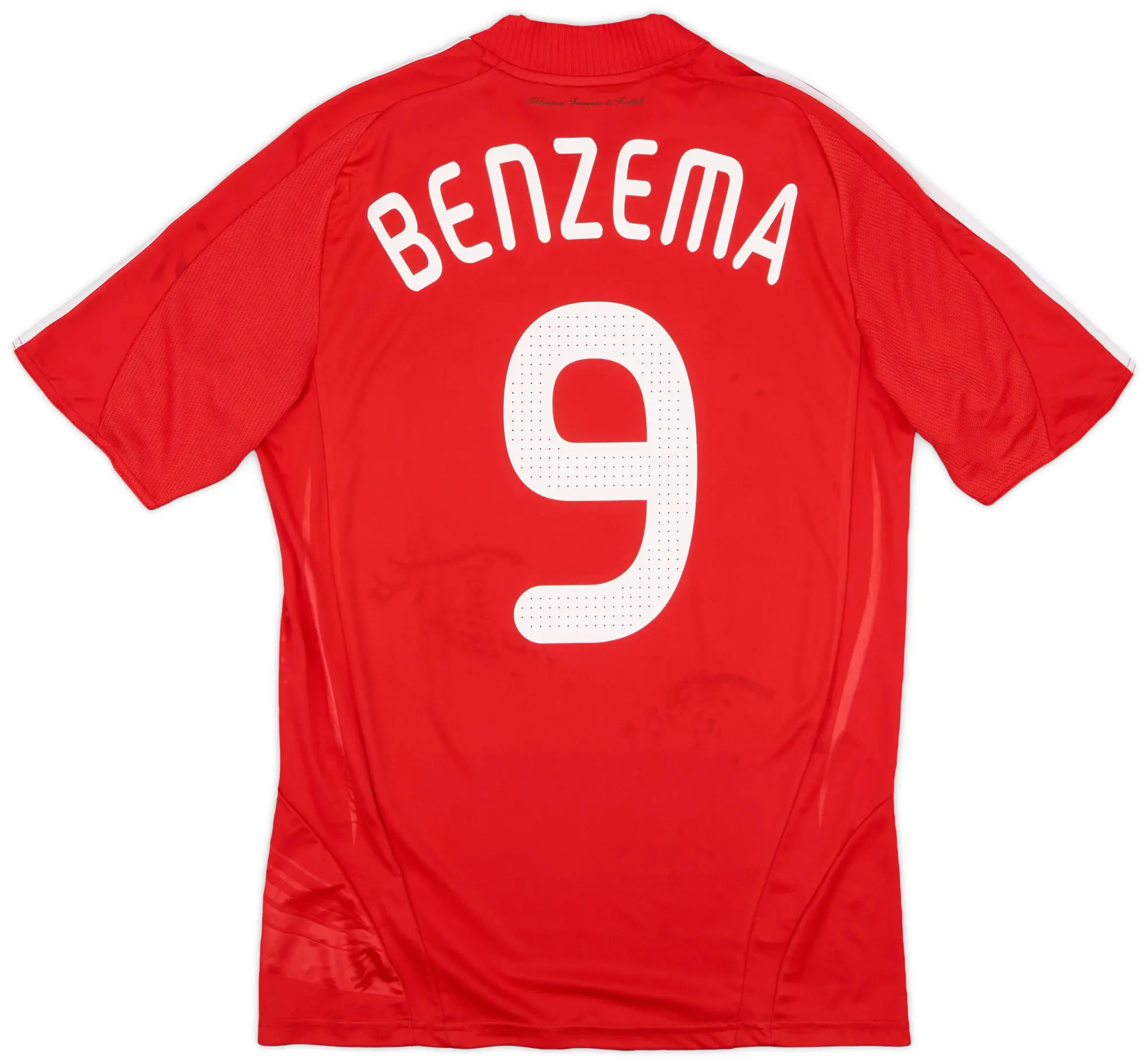 adidas 2007-08 France Away Shirt Benzema #9 - 7/10 - (S)