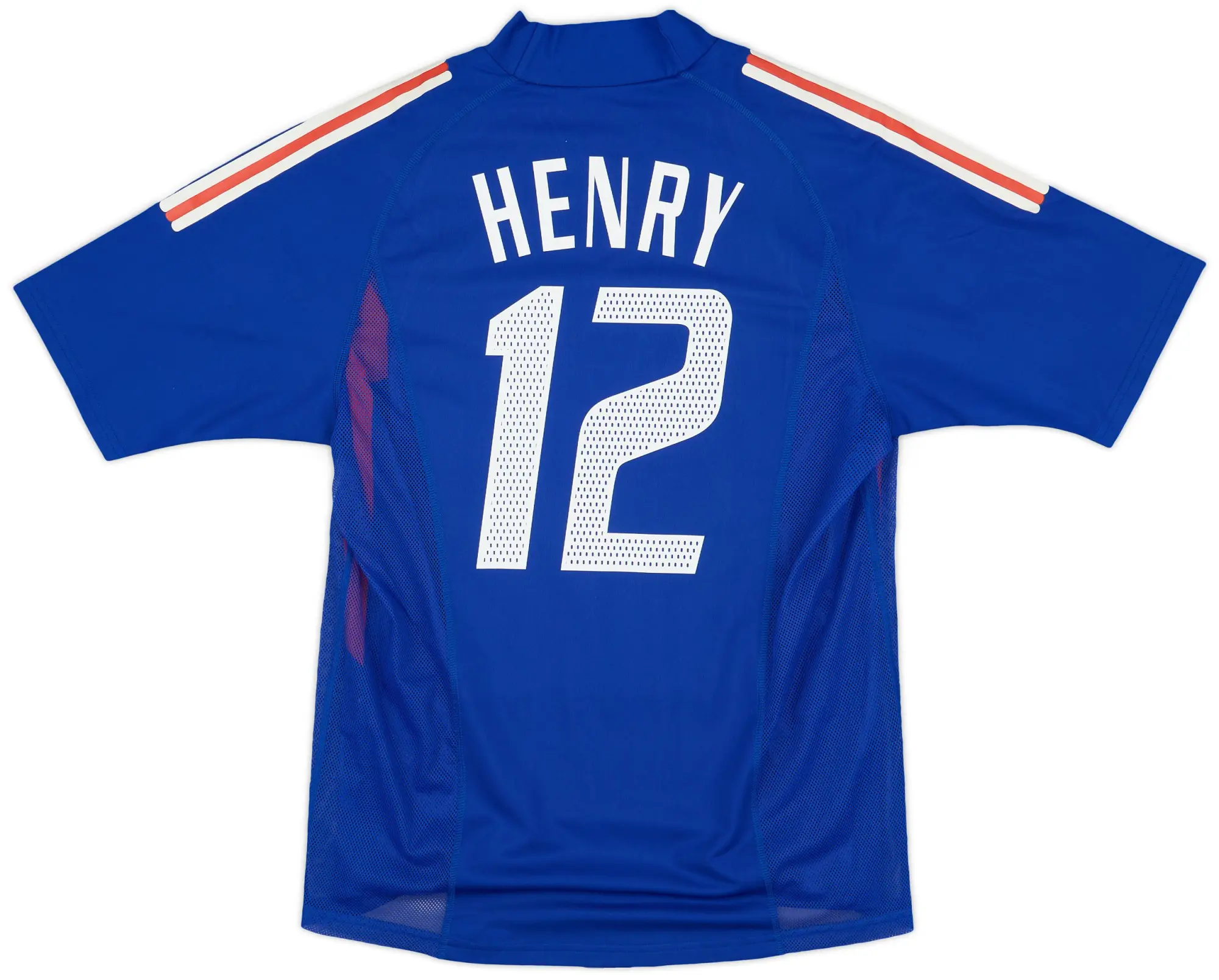 adidas 2002-04 France Player Issue Home Shirt Henry #12 - 8/10 - (M)