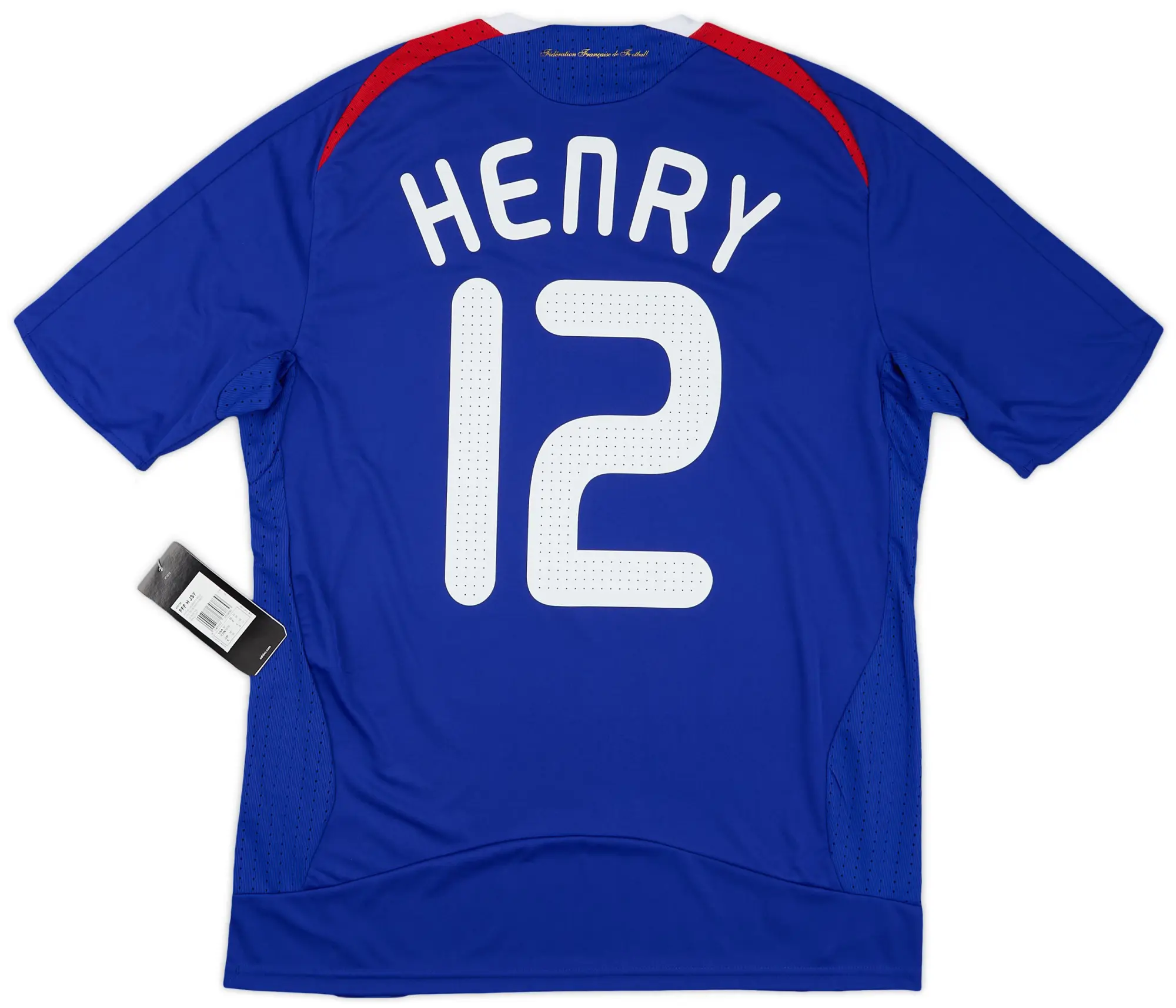 adidas 2007-08 France Home Shirt Henry #12 (M)