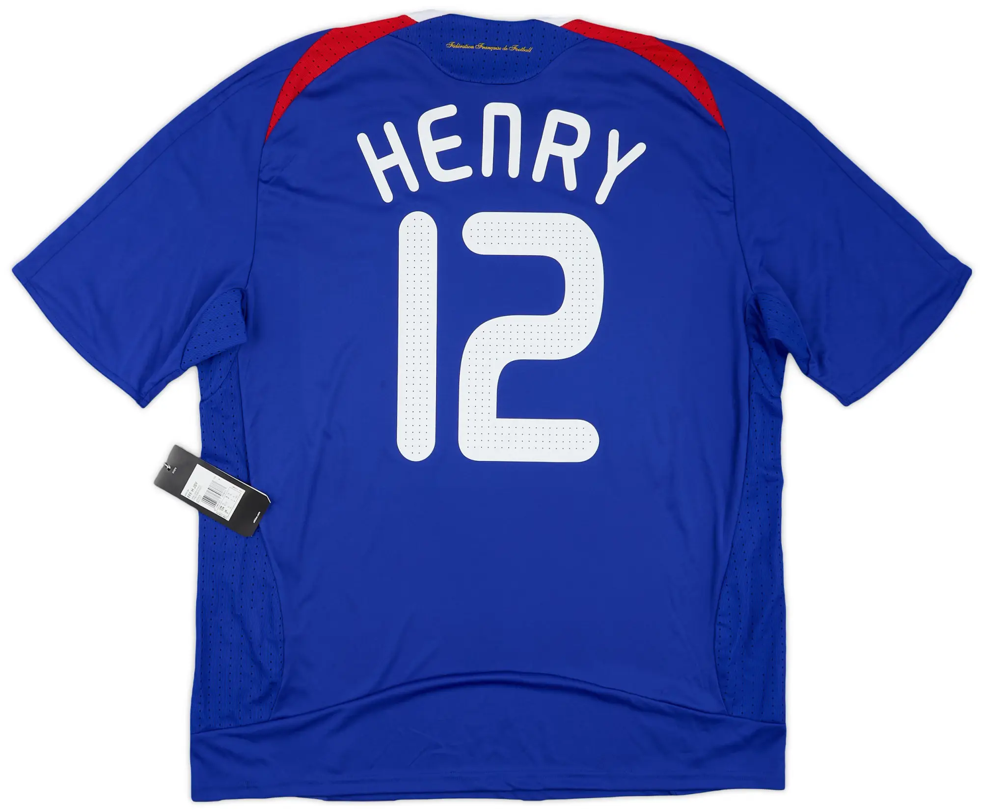 adidas 2007-08 France Home Shirt Henry #12 (XL)