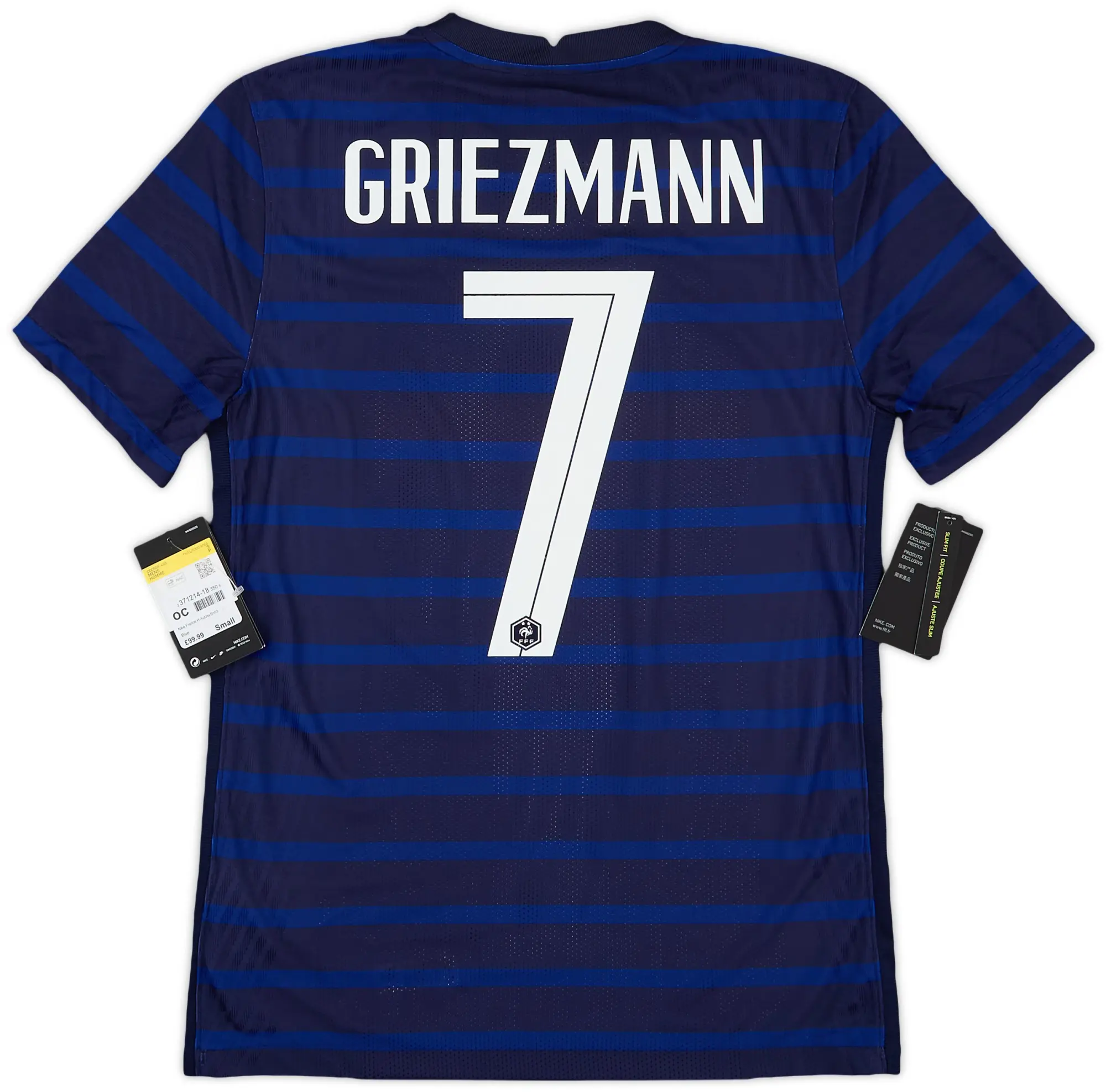 Nike 2020-21 France Authentic Home Shirt Griezmann #7 (S)