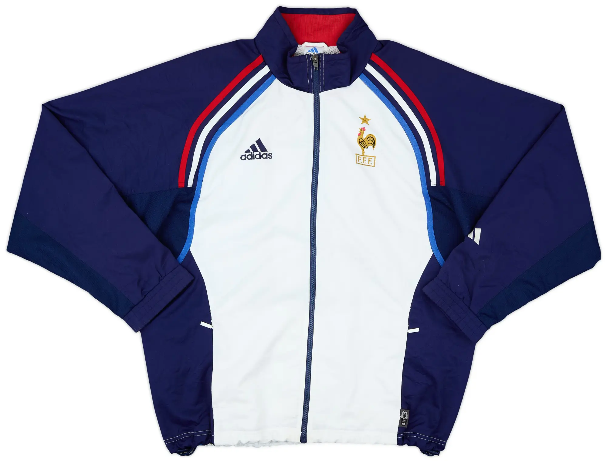 2000-02 France adidas Track Jacket - 9/10 - (M/L)