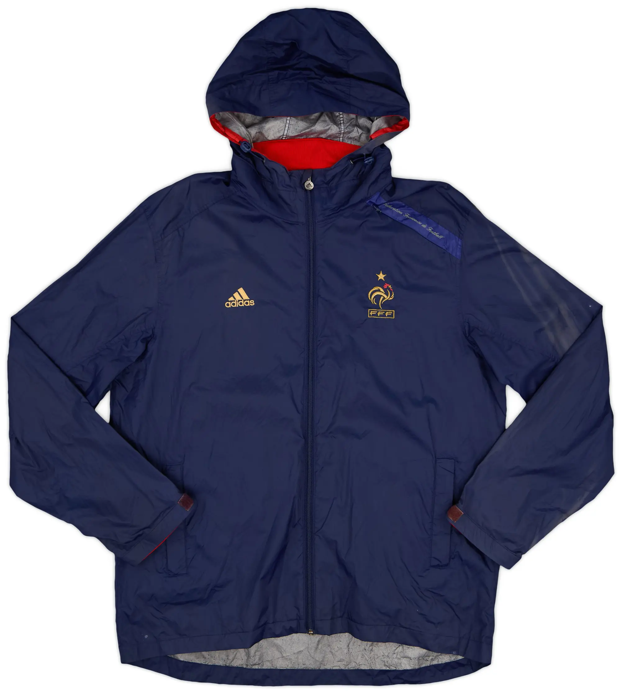 2010-11 France adidas Hooded Rain Jacket - 7/10 - (L)