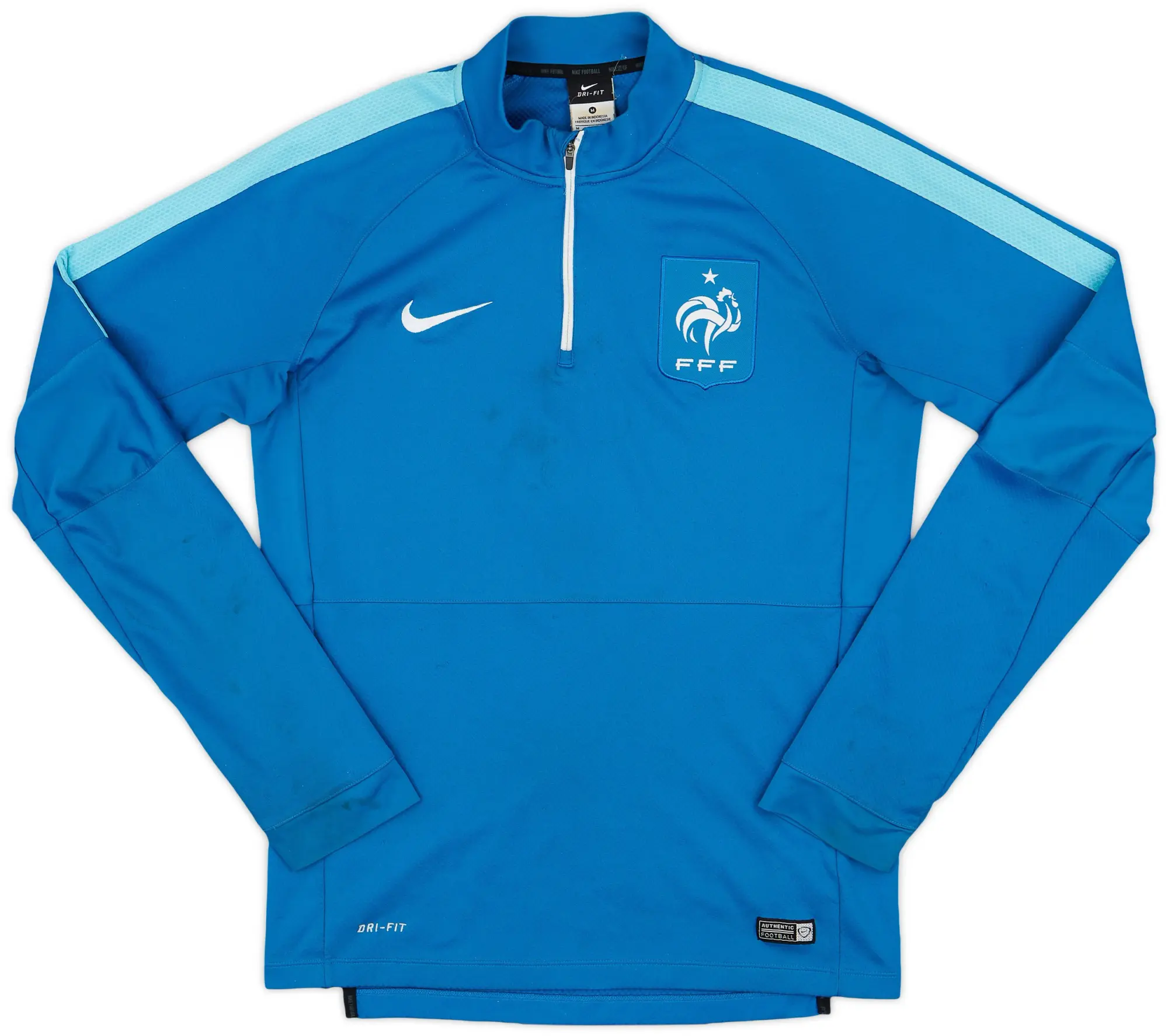 2014-15 France Nike 1/4 Zip Drill Top - 6/10 - (M)