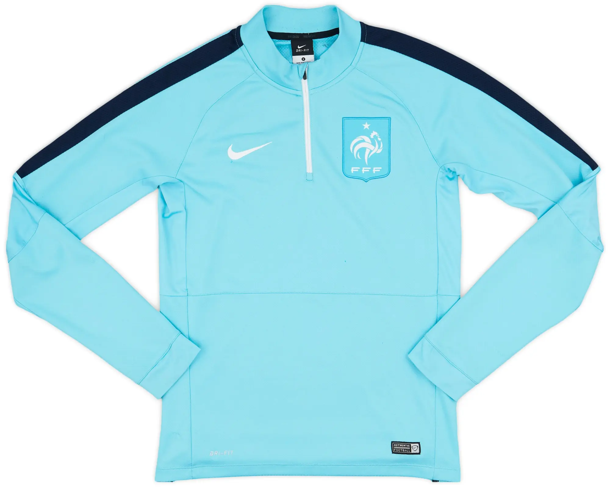 2015-16 France Nike 1/4 Zip Drill Top - 5/10 - (S)