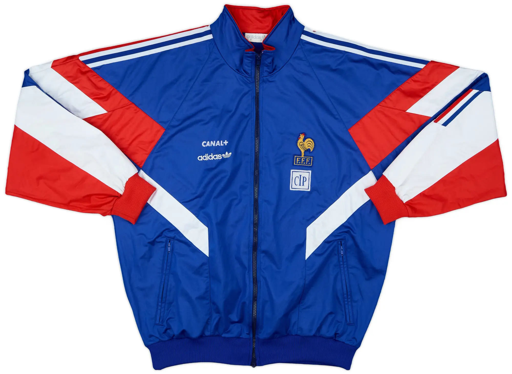 1990-92 France Player Issue adidas Track Jacket - 5/10 - (XL)