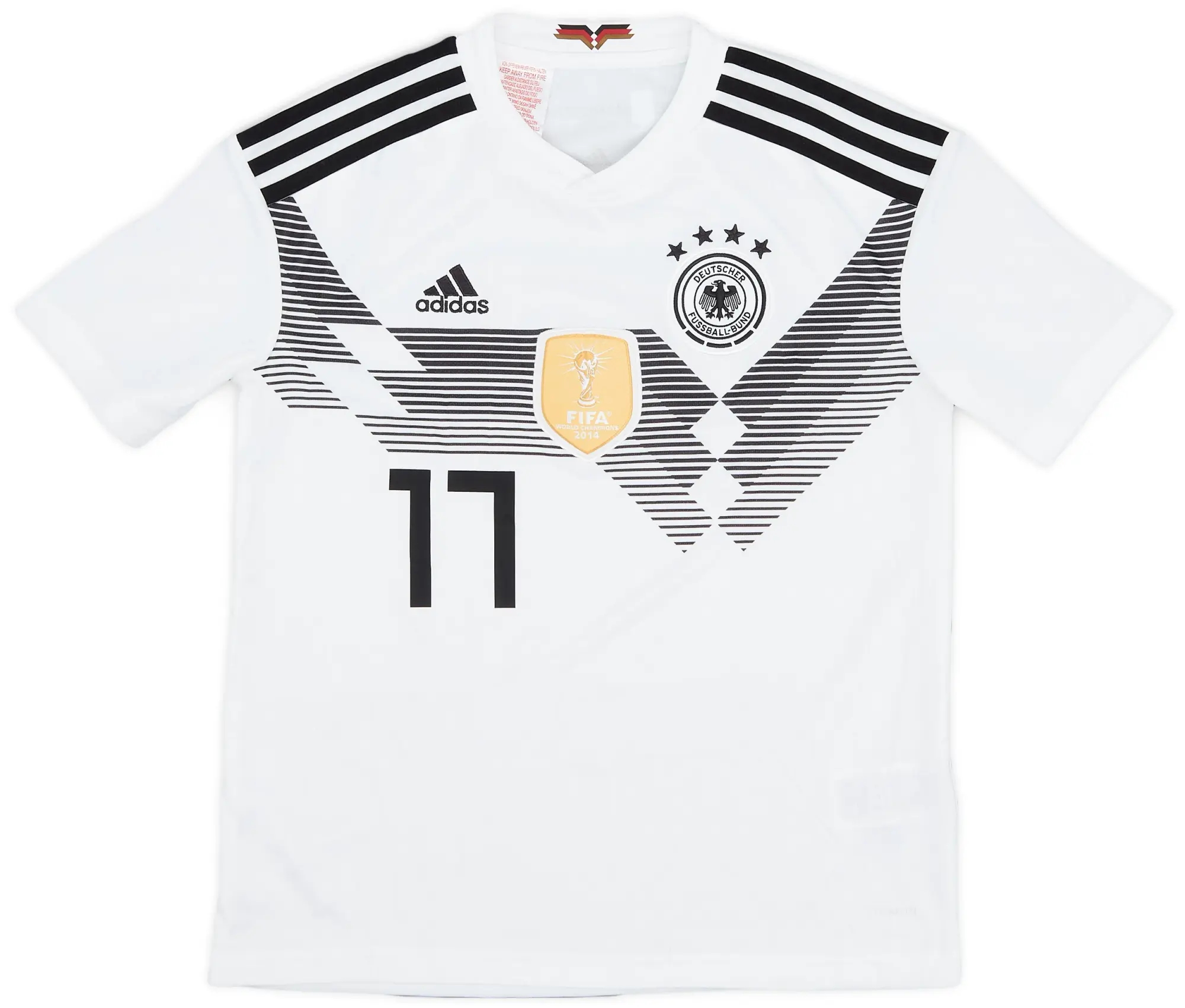 adidas 2018-19 Germany Home Shirt #17 - 8/10 - (M.Boys)