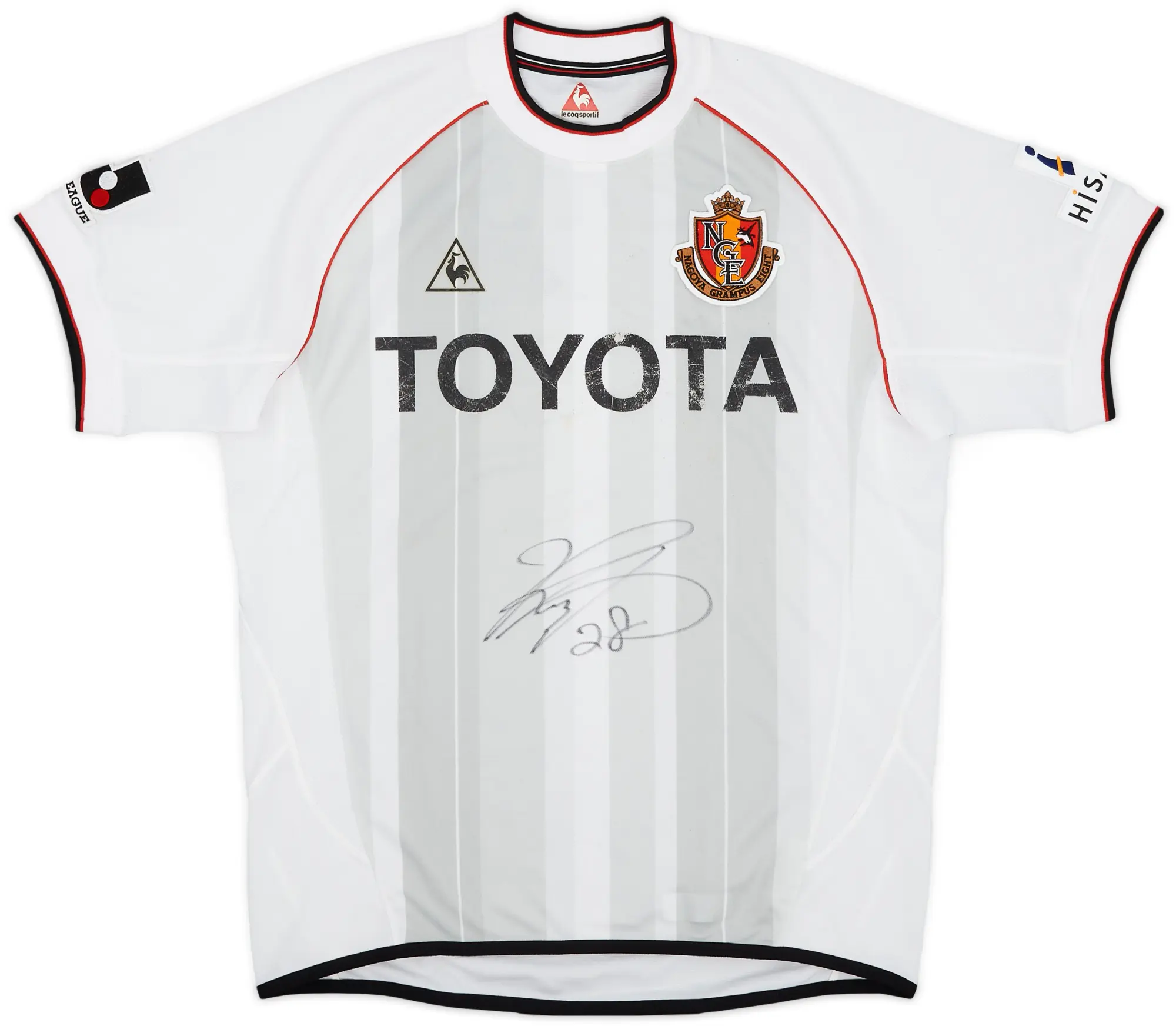 LeCoqSportif 2003-04 Nagoya Grampus Eight Signed Away Shirt - 5/10 - (L)