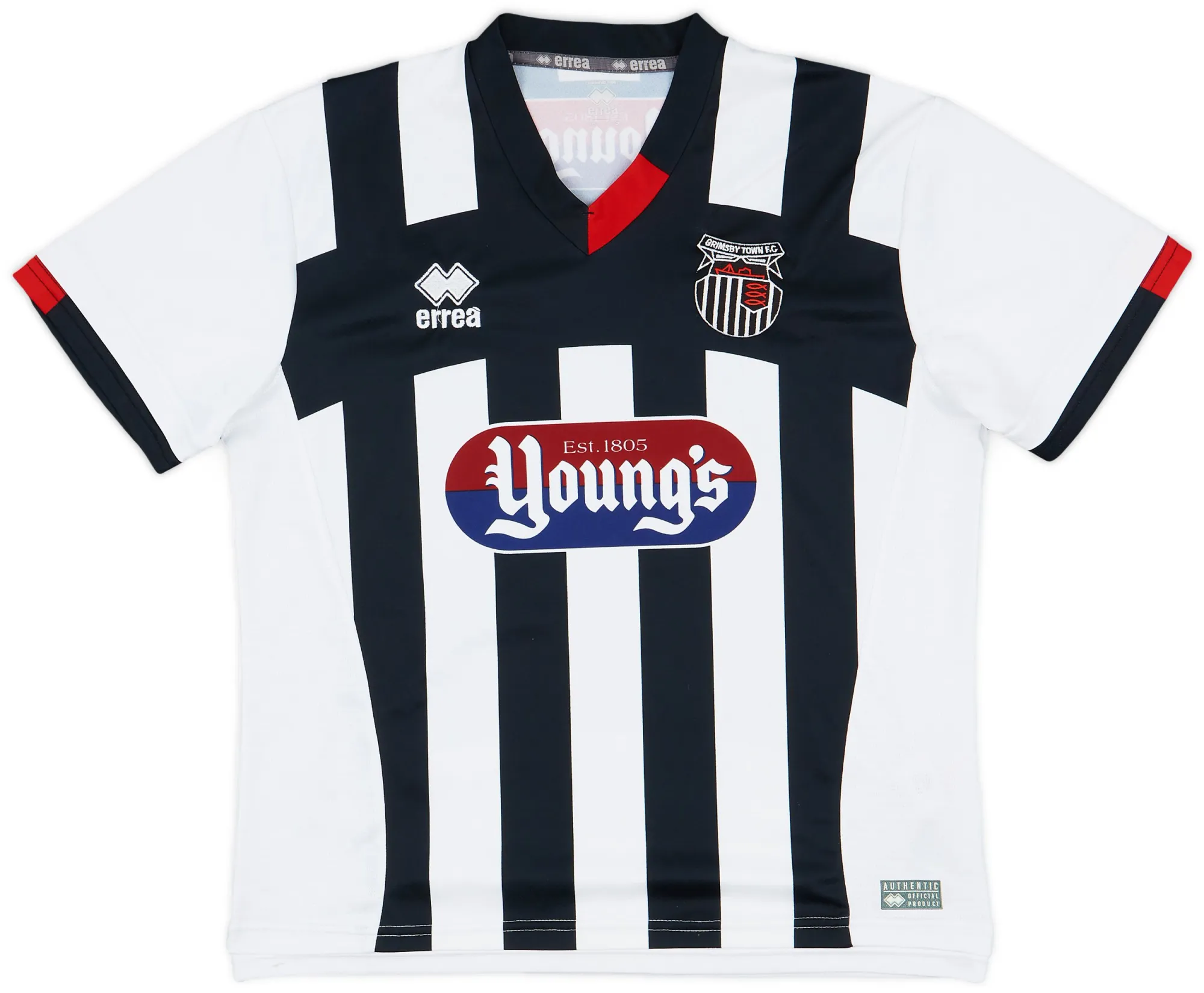 Errea Grimsby Town Mens SS Home Shirt 2015/16