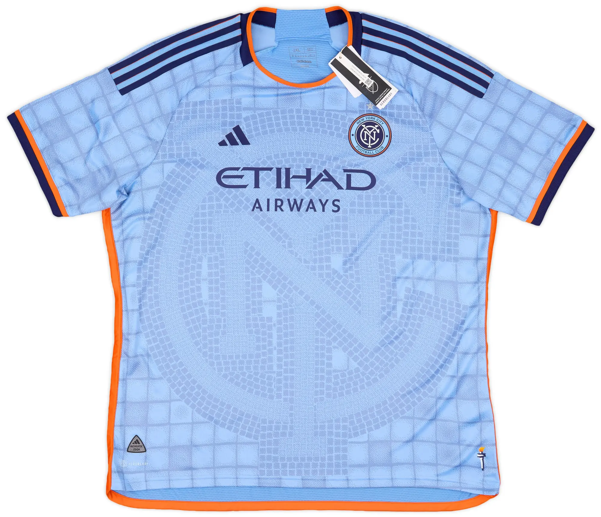 adidas 2023-24 New York City Authentic Home Shirt (XXL)