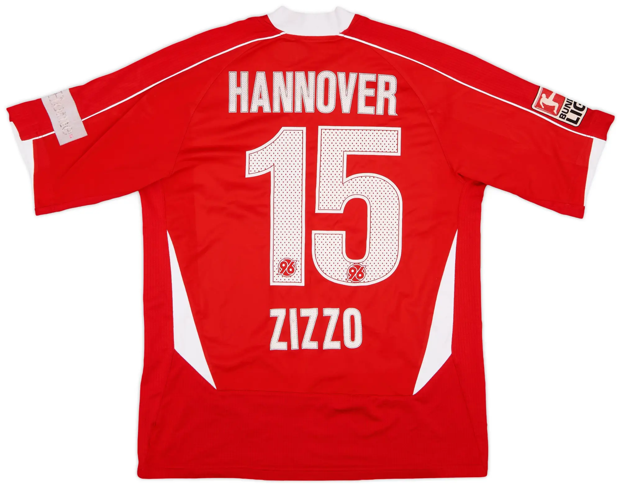 Under Armour 2008-09 Hannover 96 Home Shirt Zizzo #15 - 6/10 - (M)