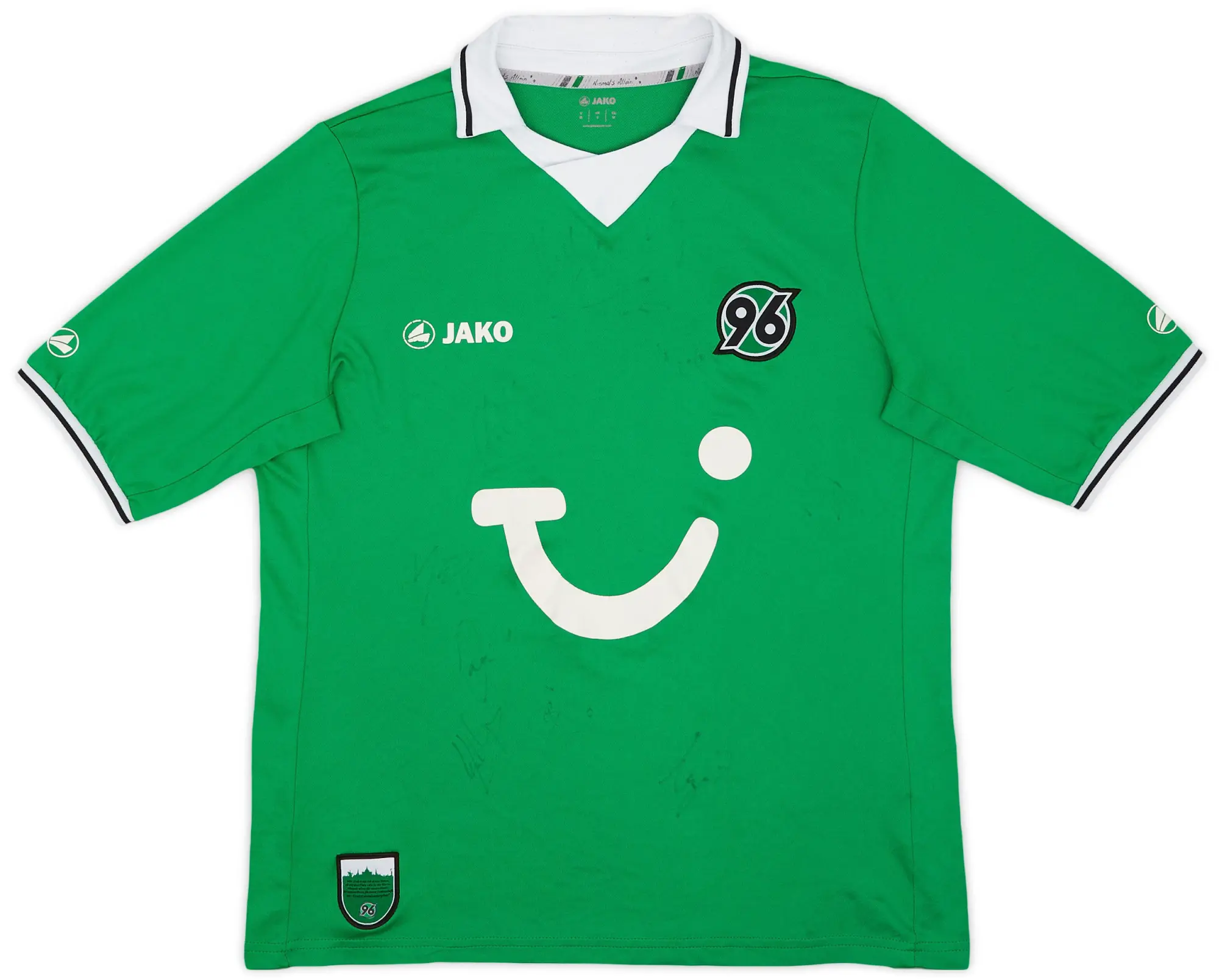 Jako 2011-12 Hannover 96 Squad Signed Third Shirt - 6/10 - (M)