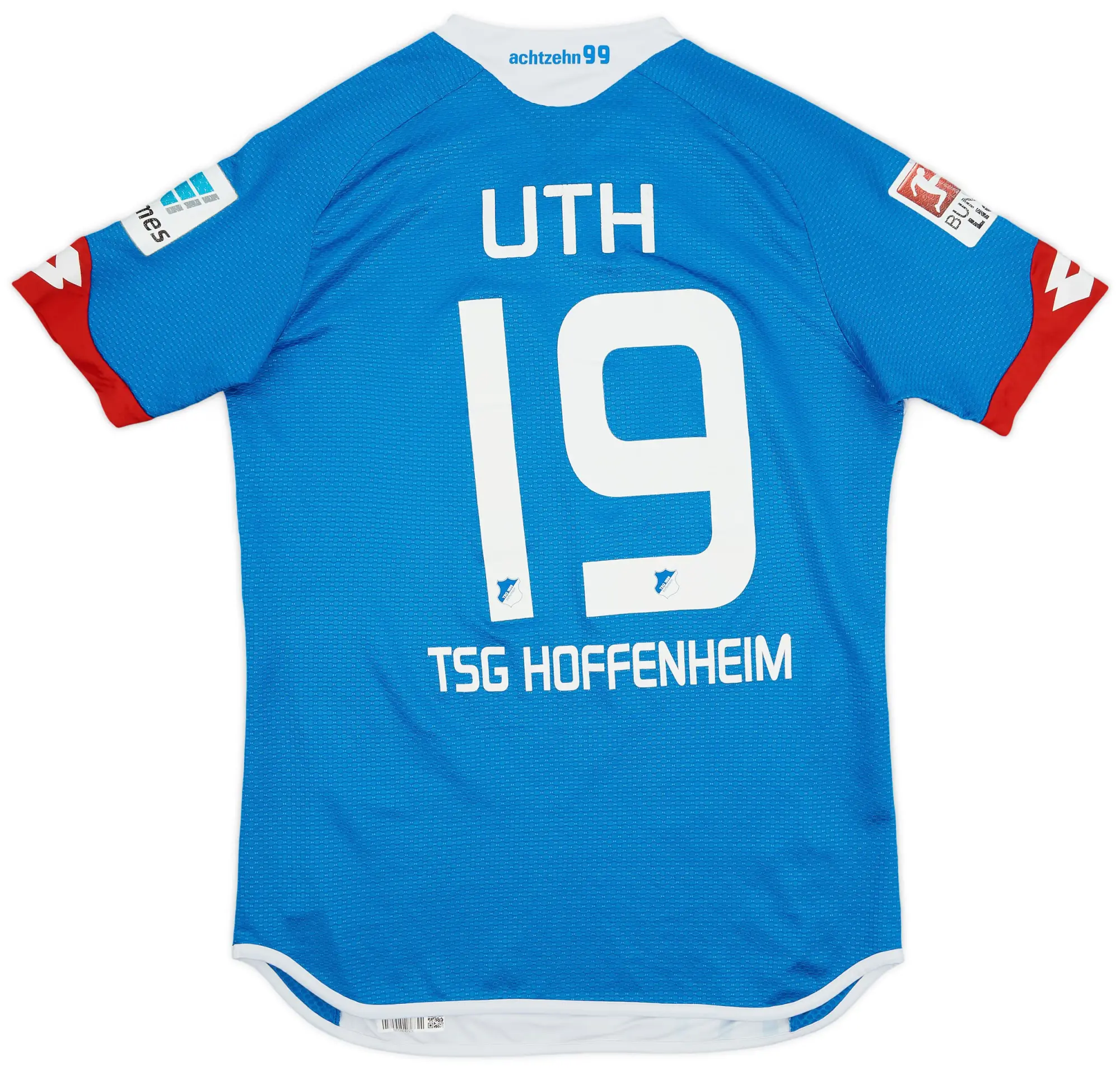 Lotto 2015-16 TSG Hoffenheim Home Shirt Uth #19 - 5/10 - (XL)