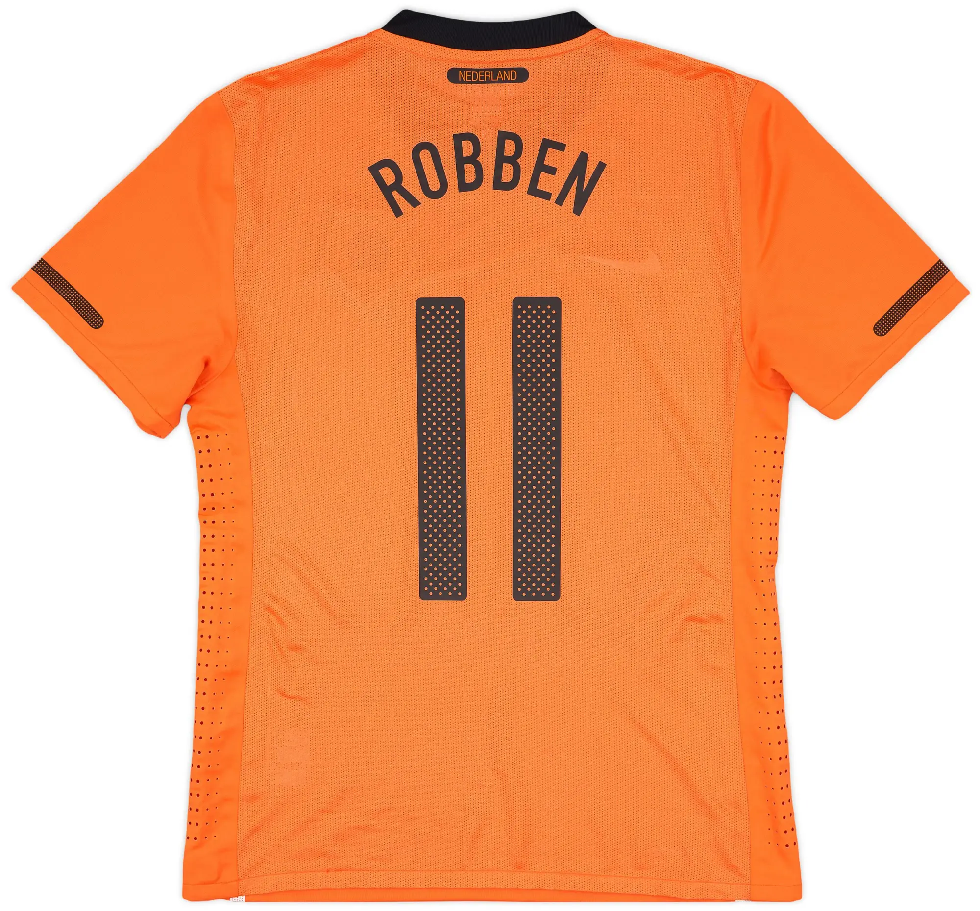 Nike 2010-11 Netherlands Player Issue Home Shirt Robben #11 - 7/10 - (L)