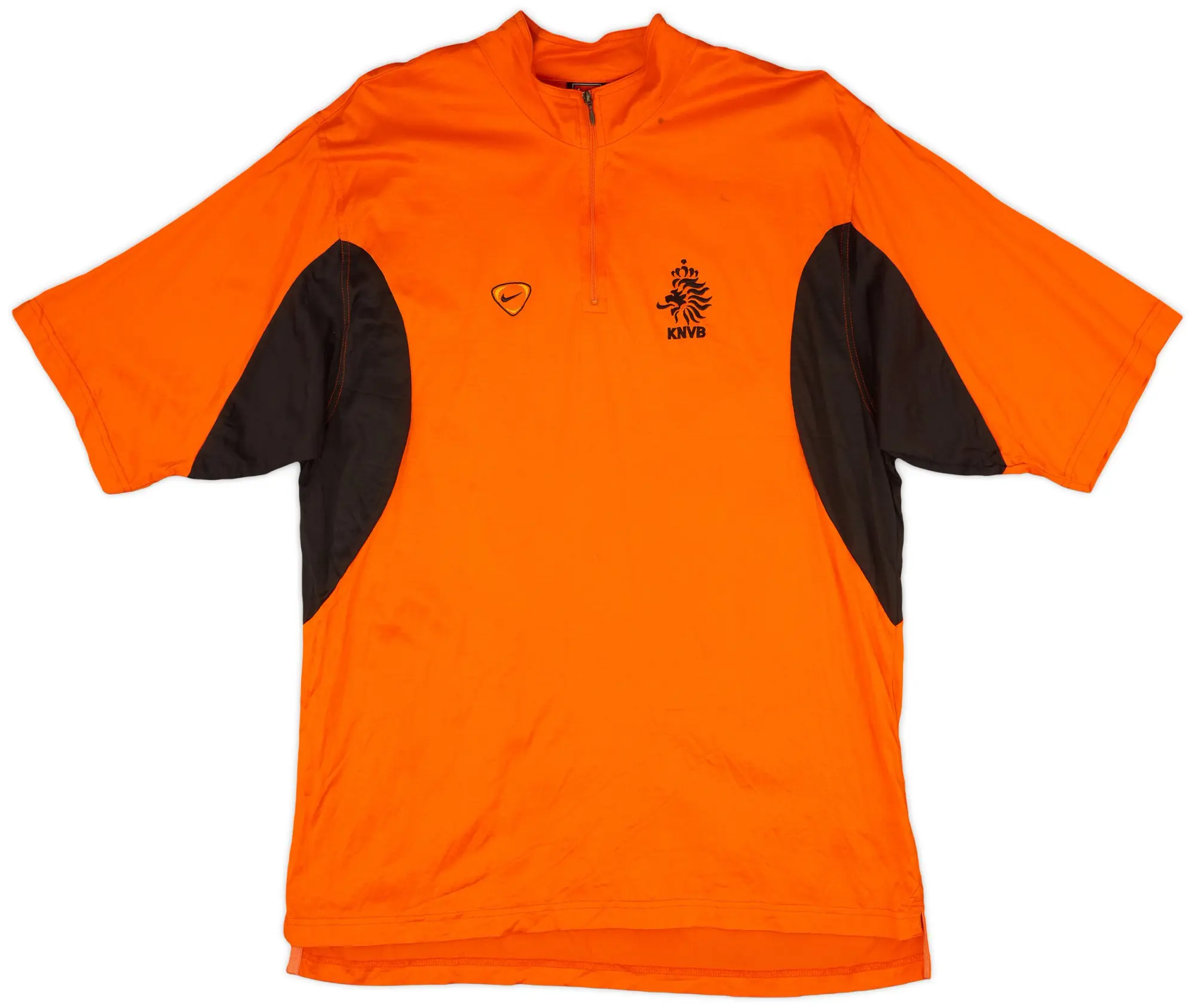 2000-01 Netherlands Nike 1/4 Zip Training Shirt - 7/10 - (L)