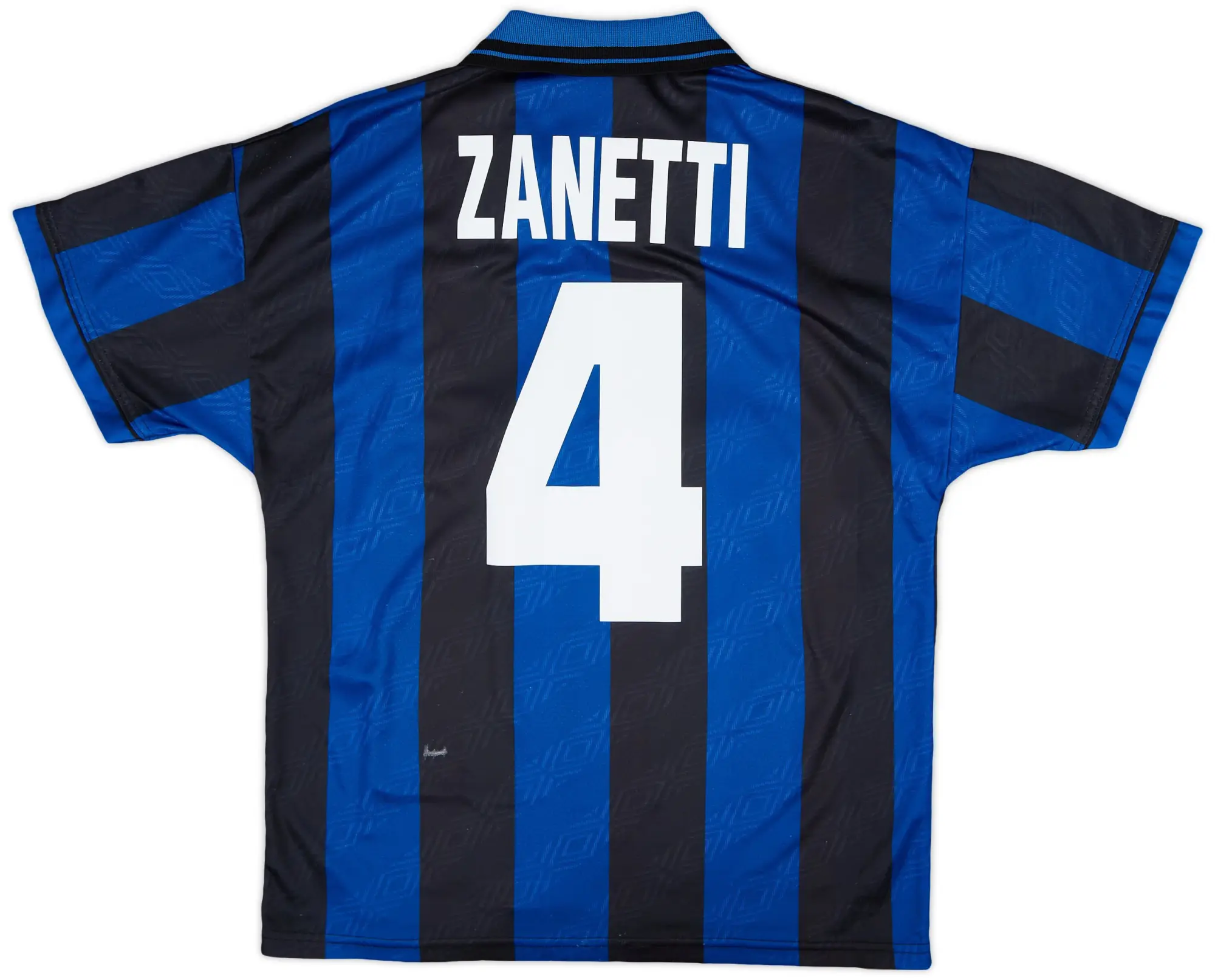 Umbro 1995-96 Inter Milan Home Shirt Zanetti #4 - 5/10 - (M)