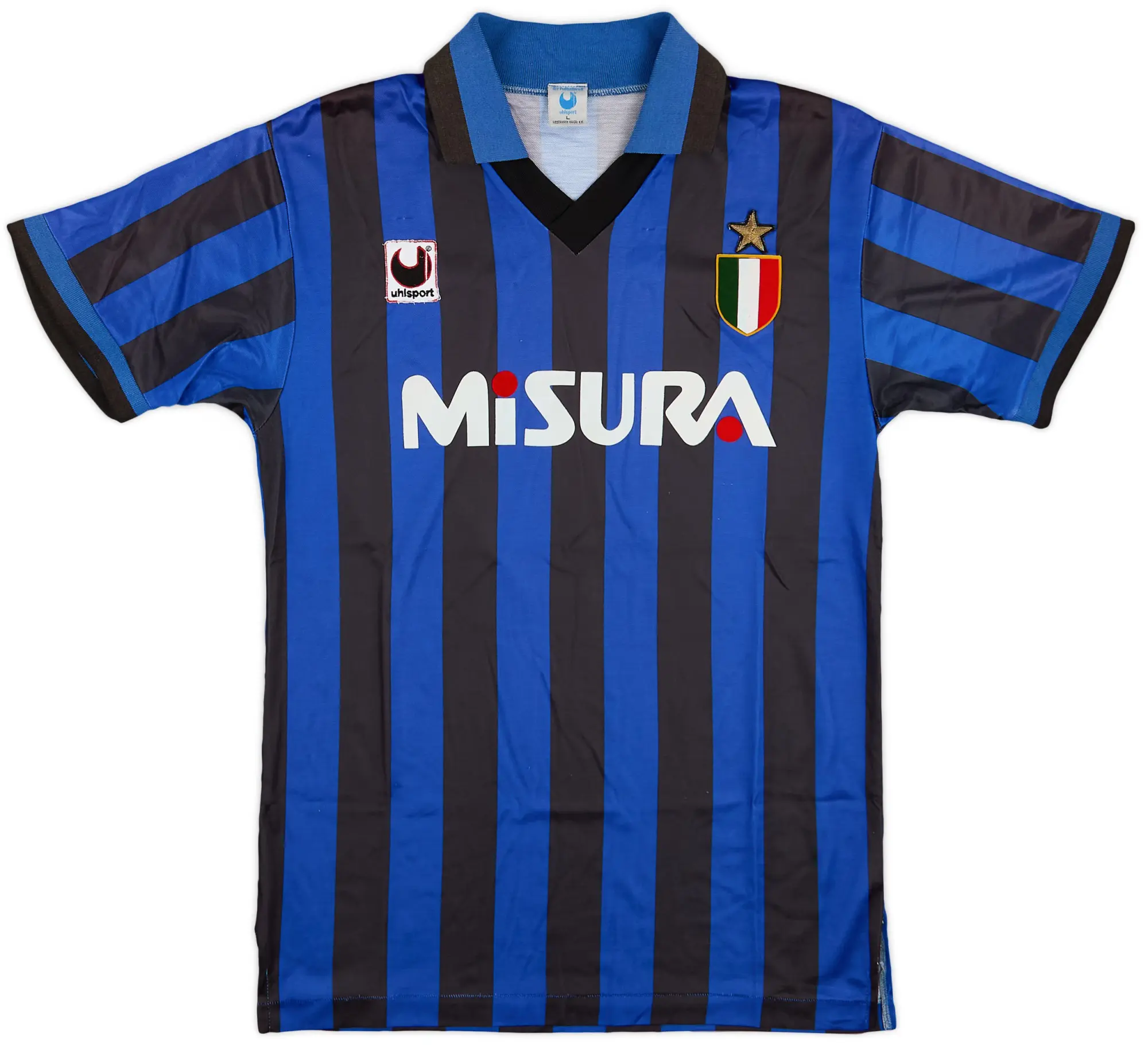 1989-90 Inter Milan Home Shirt - 7/10 - (L)