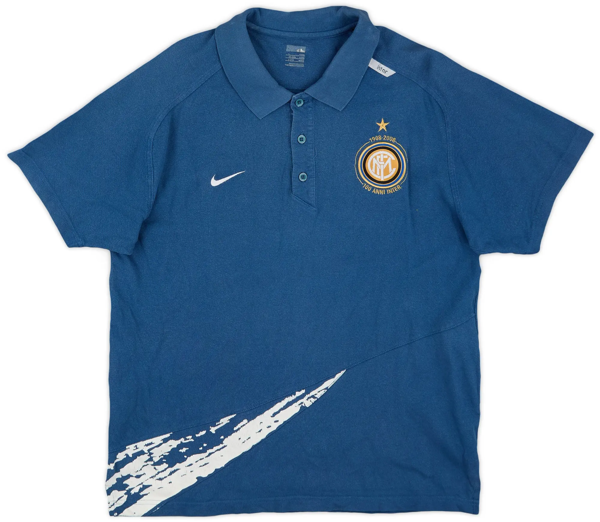 2008-09 Inter Milan Nike Polo Shirt - 7/10 - (L)