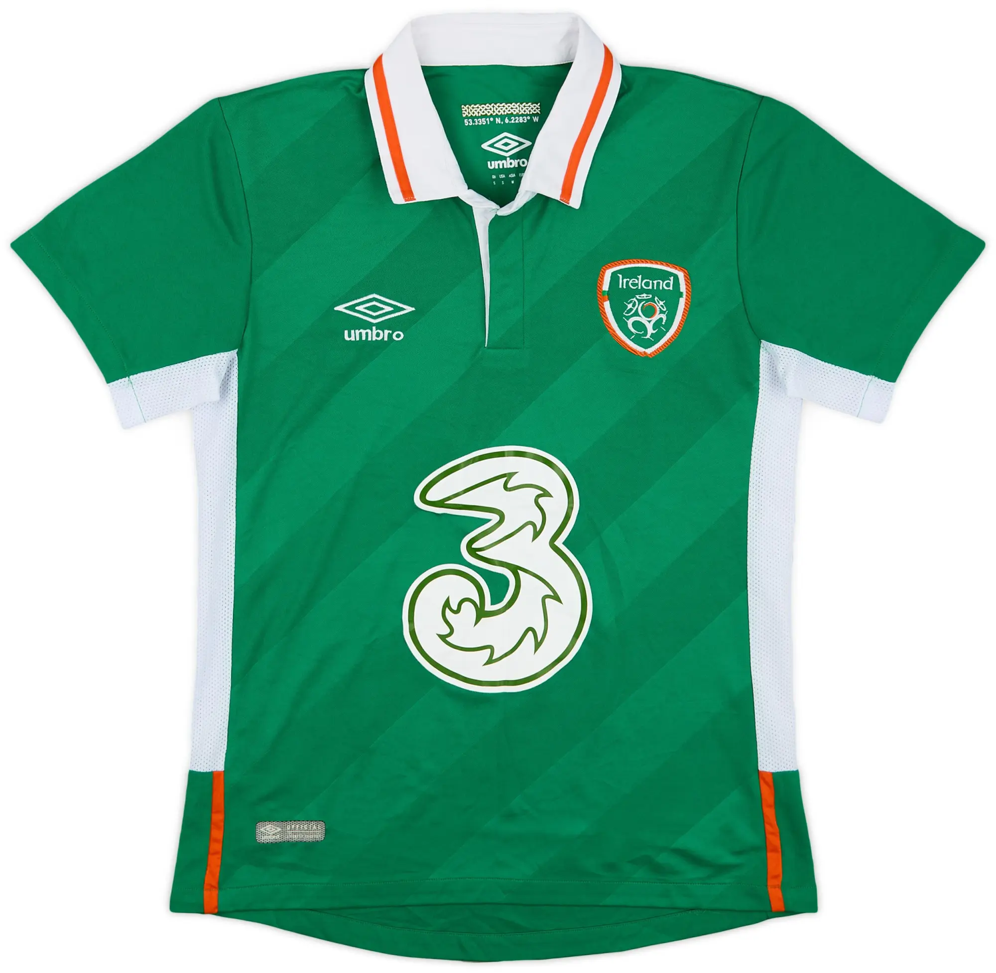 Umbro 2016-17 Ireland Home Shirt - 7/10 - (S)