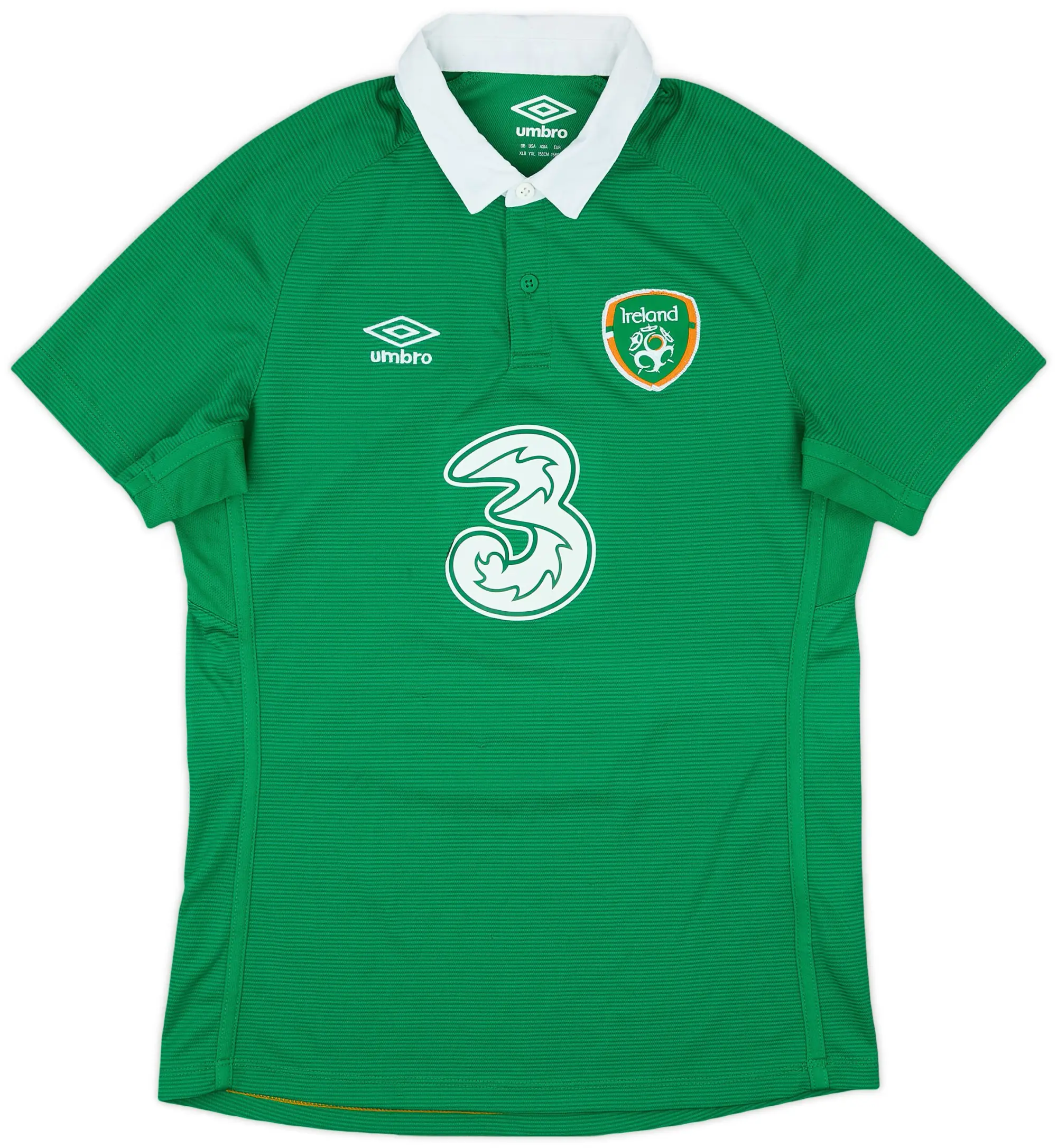 Umbro 2016-17 Ireland Home Shirt - 7/10 - (XL.Boys)