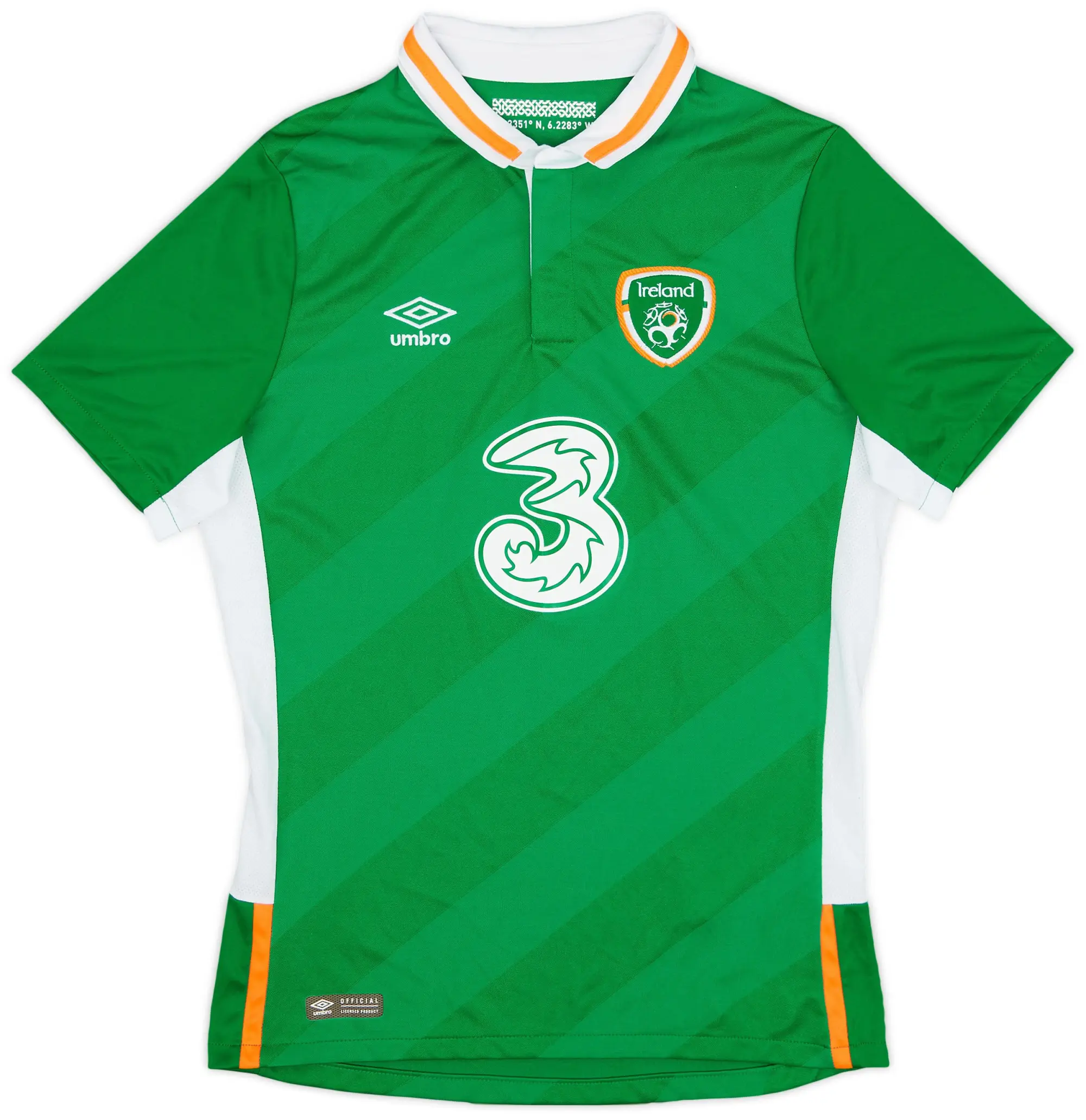 Umbro 2016-17 Ireland Home Shirt - 9/10 - (L.Boys)