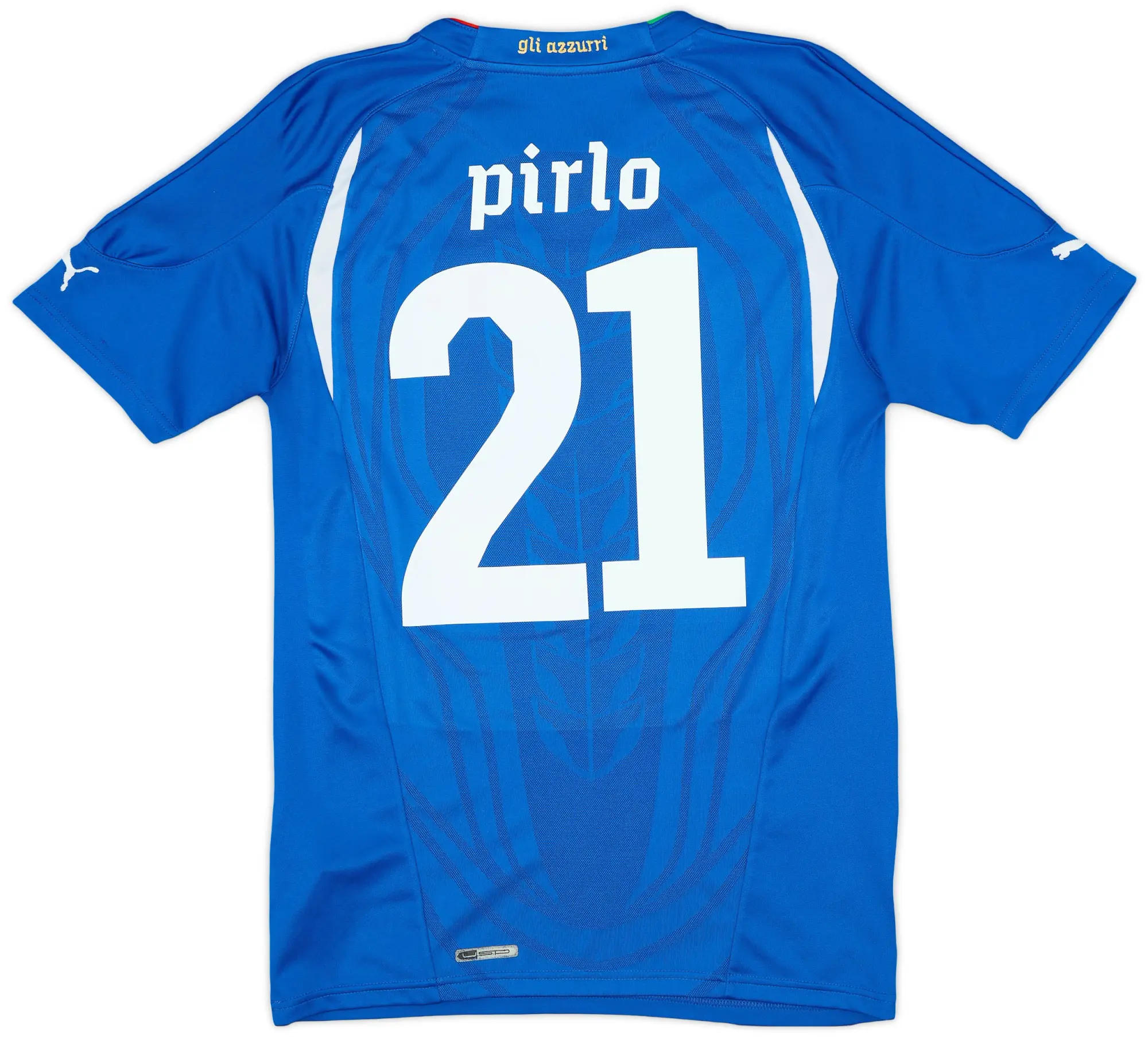 Puma 2010-12 Italy Home Shirt Pirlo #21 - 6/10 - (S)