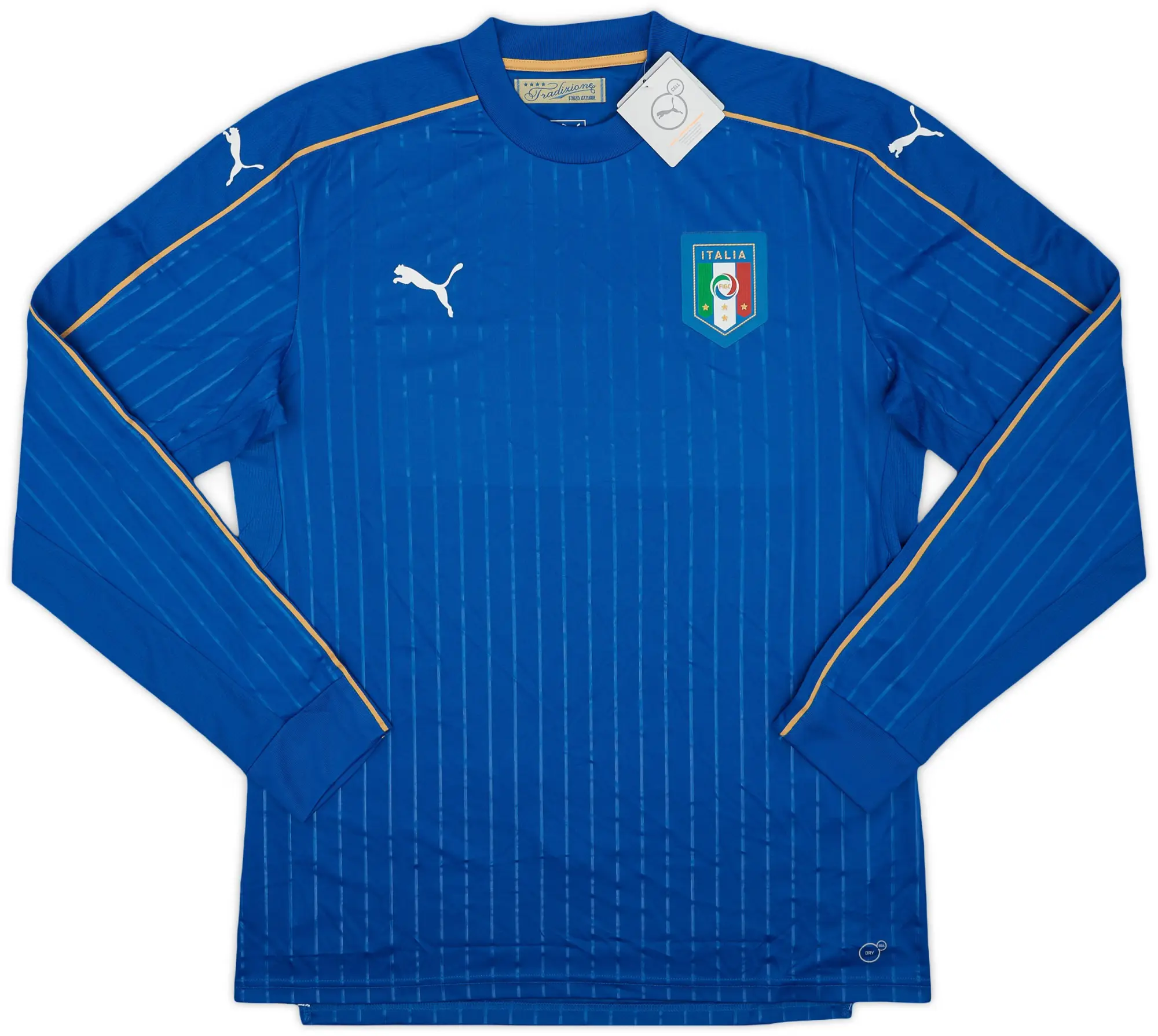 Puma 2016-17 Italy Player Issue Home L/S Shirt (XL)