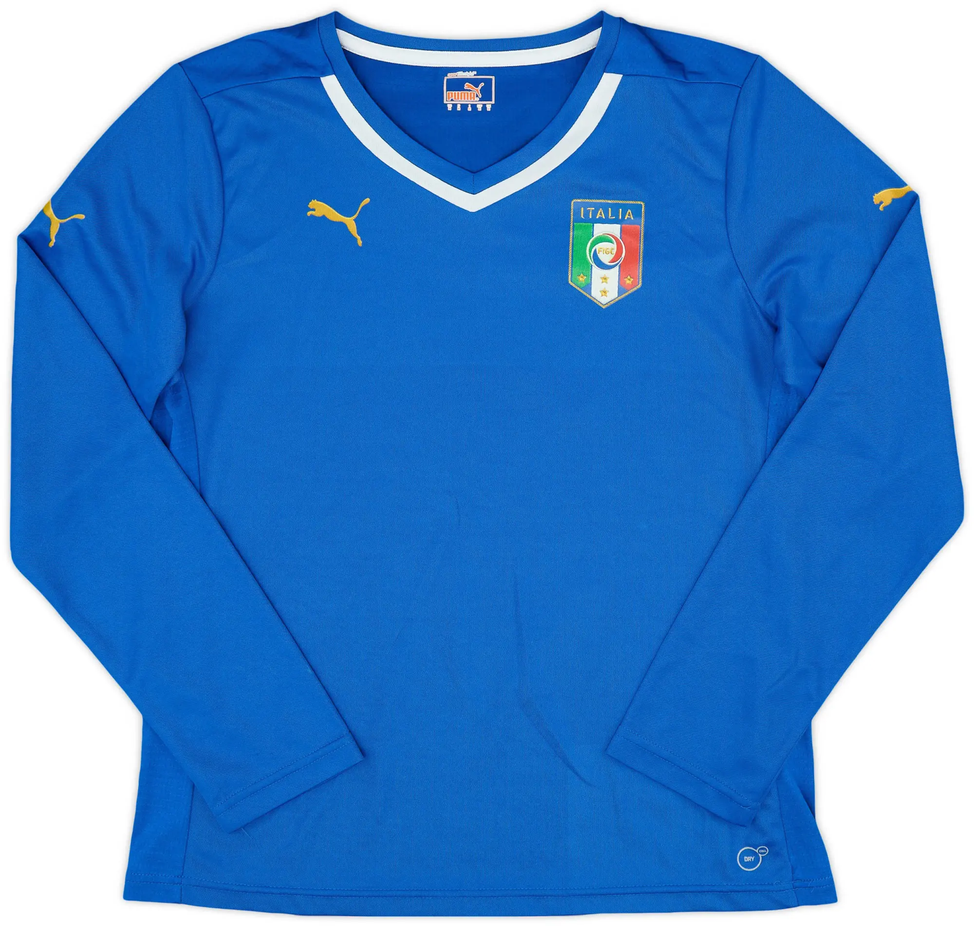 Puma 2014-15 Italy Women's Home L/S Shirt - 8/10 - (Women's M)