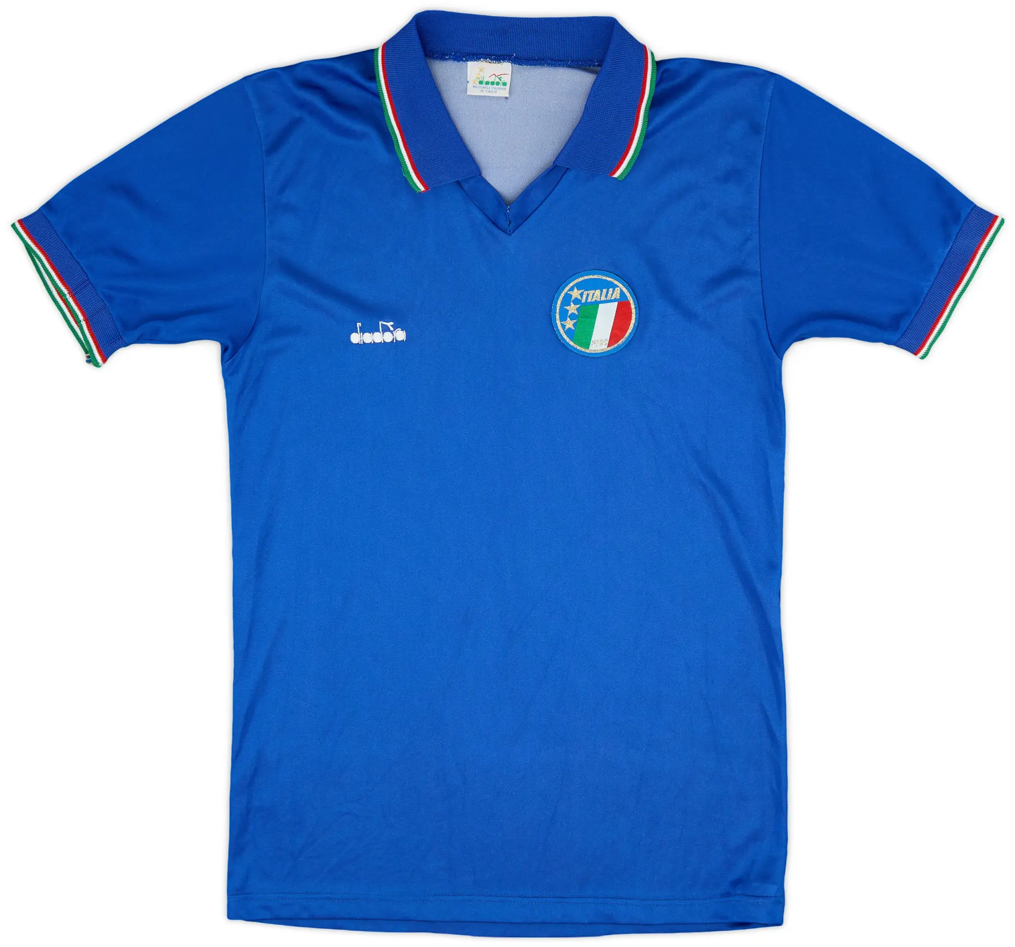 Diadora 1986-90 Italy Home Shirt - 8/10 - (M)