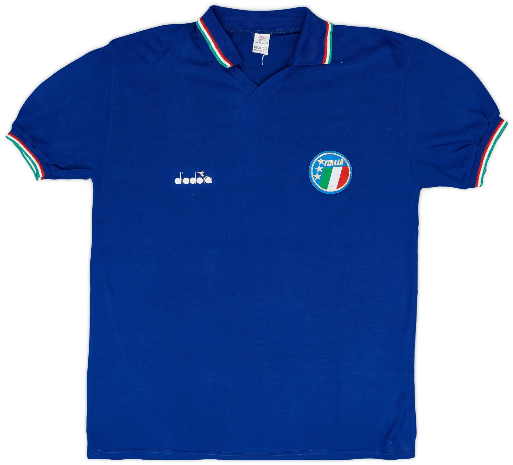 Diadora 1986-90 Italy Home Shirt - 6/10 - (XL)