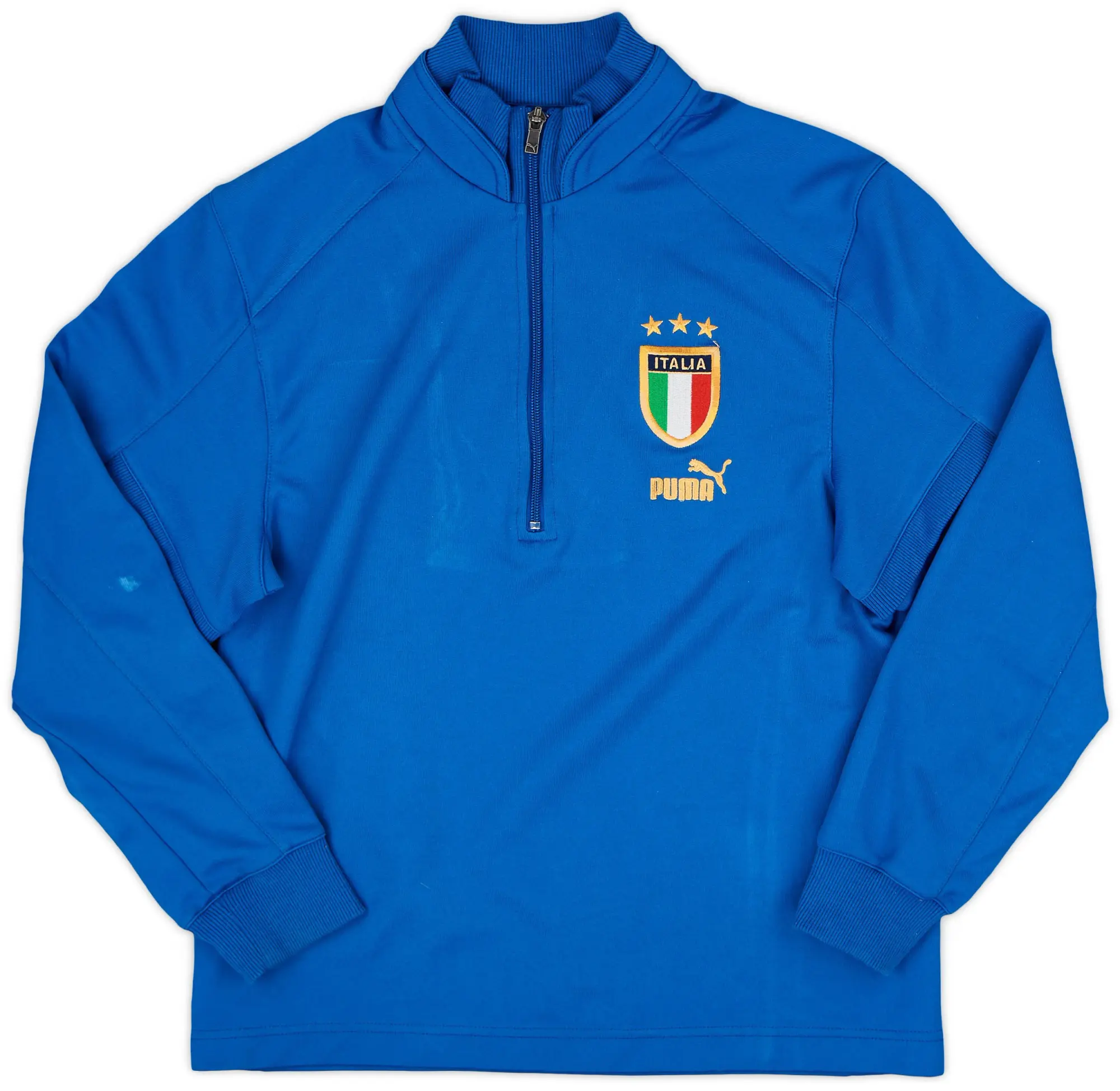 2004-06 Italy Puma 1/4 Zip Drill Top - 6/10 - (XL.Boys)