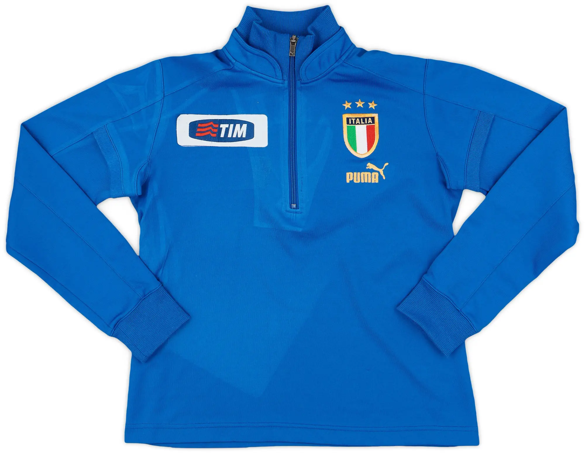 2004-06 Italy Puma 1/4 Zip Drill Top - 7/10 - (L.Boys)