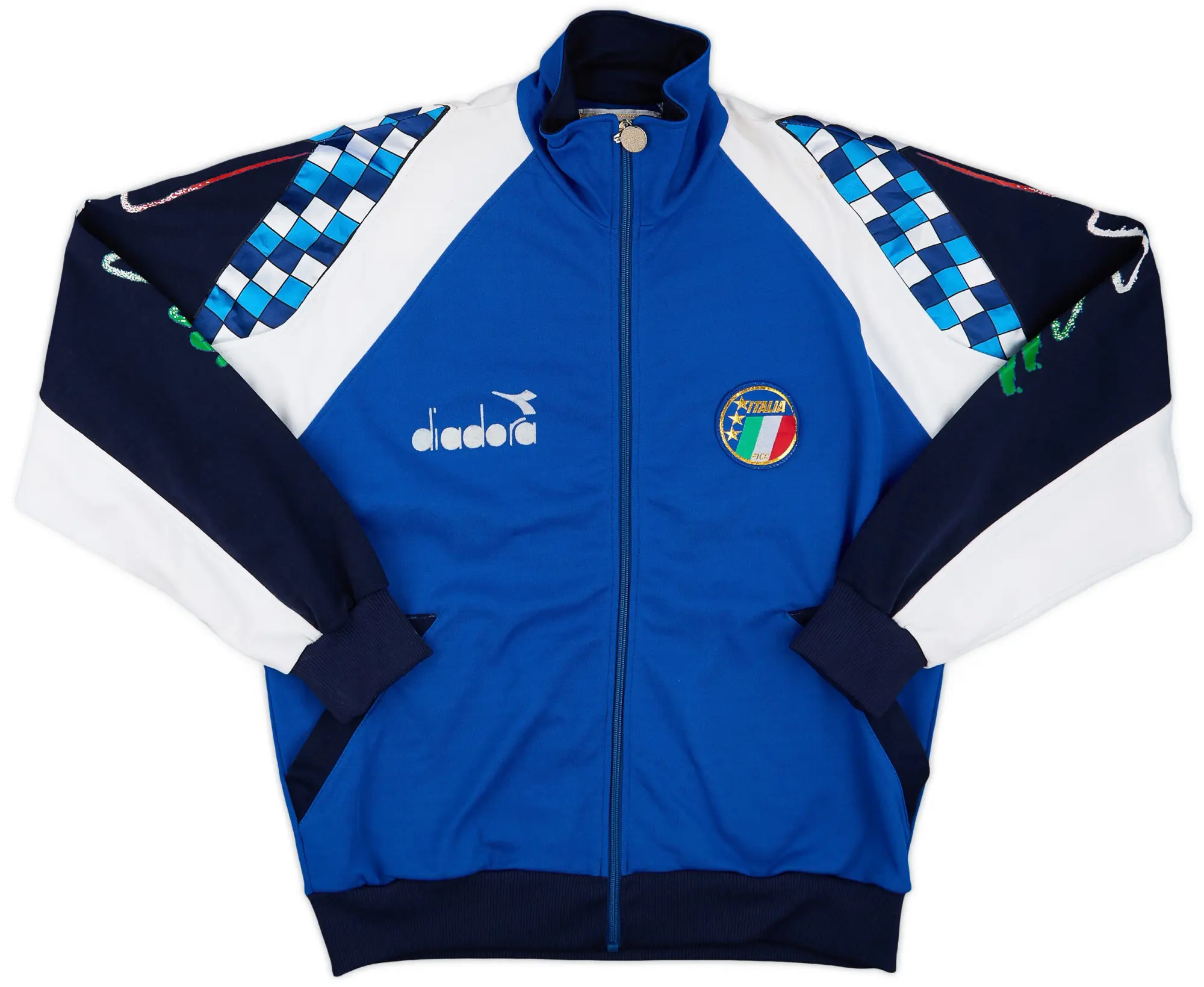 1990 Italy Diadora Track Jacket - 7/10 - (3XL)