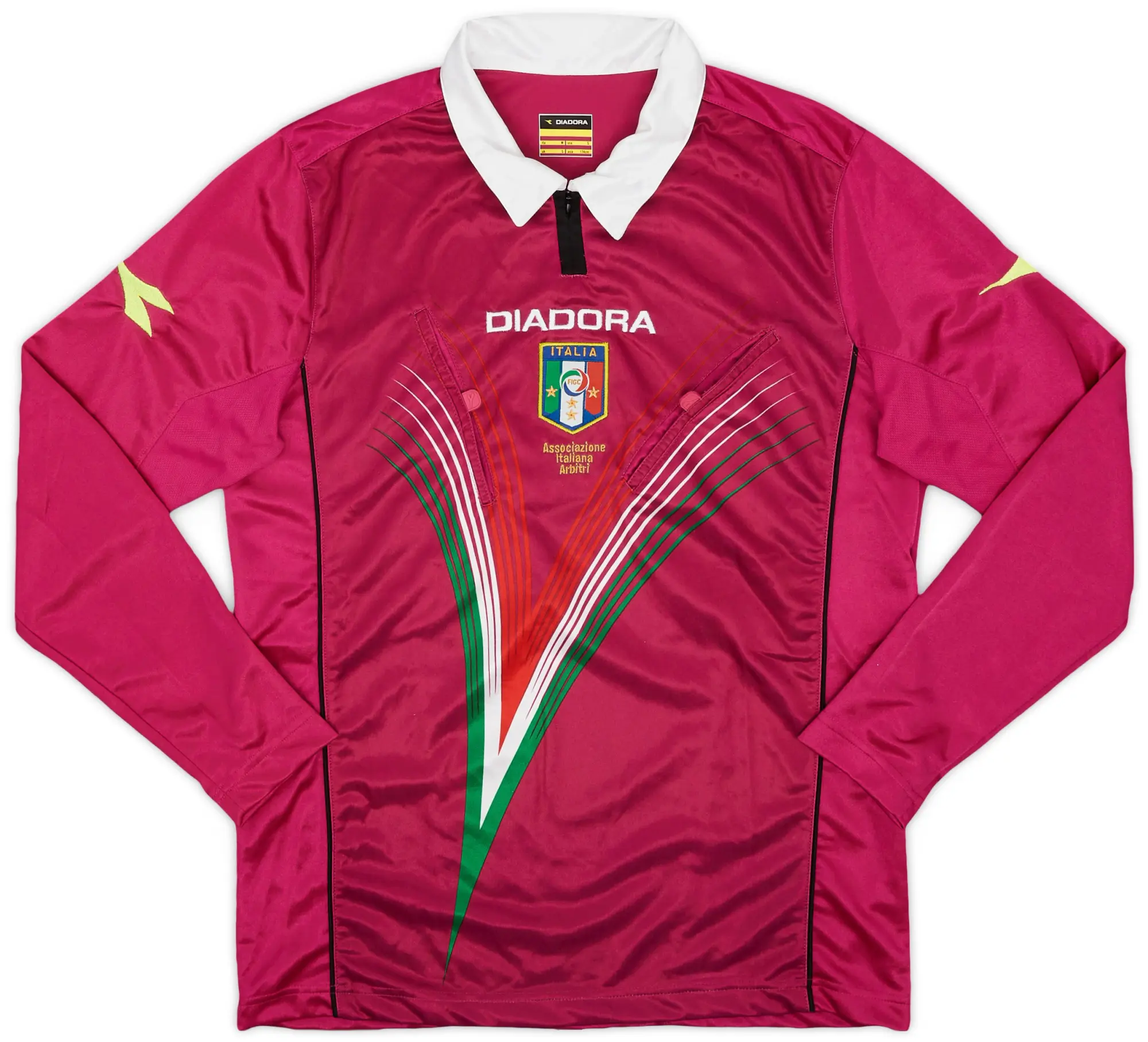 2012-13 Italy Diadora Referee L/S Shirt - 8/10 - (S)