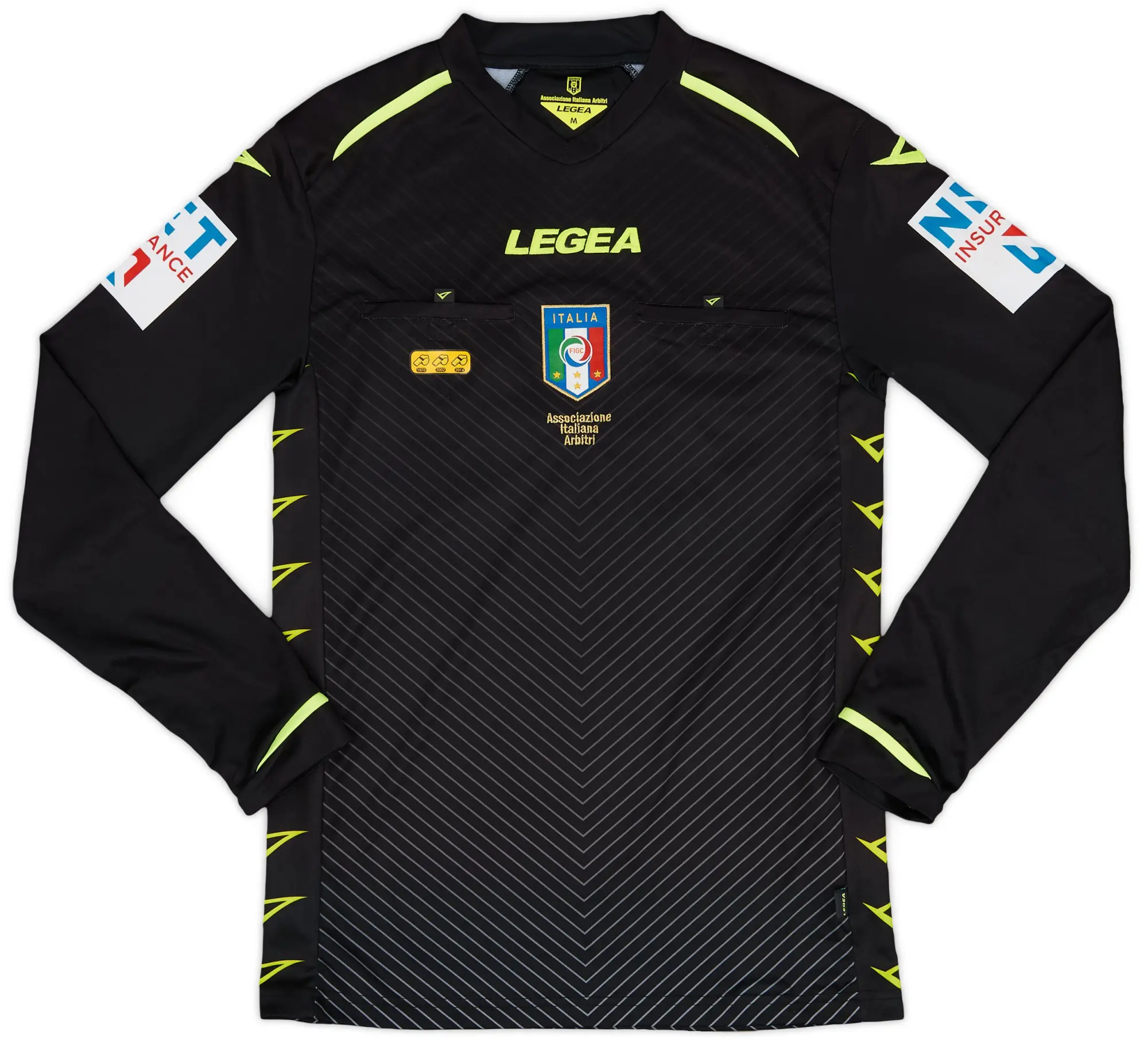 2020-22 Italy Diadora Referee L/S Shirt - 8/10 - (M)